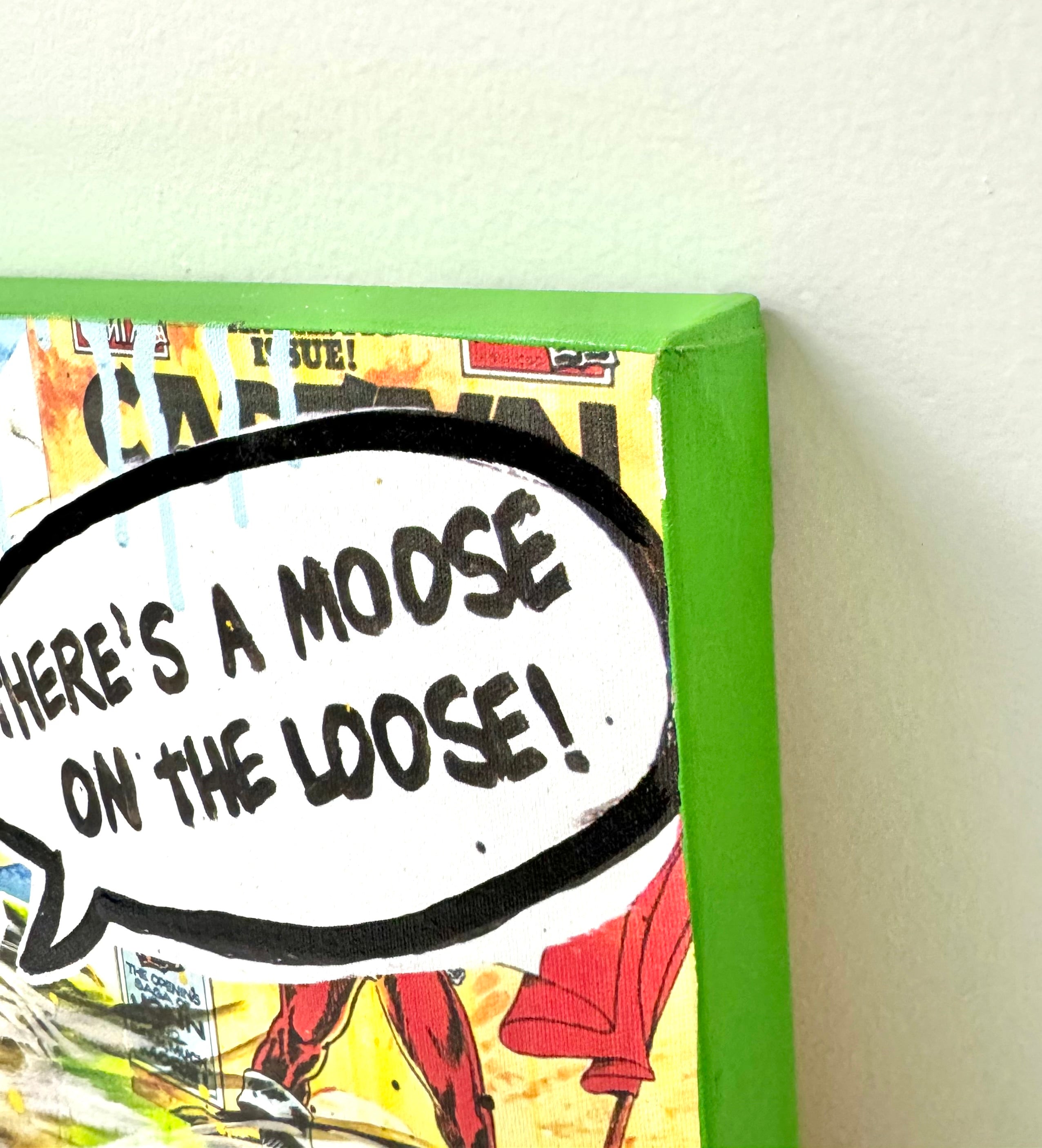 'Moose on the Loose' Canvas Art