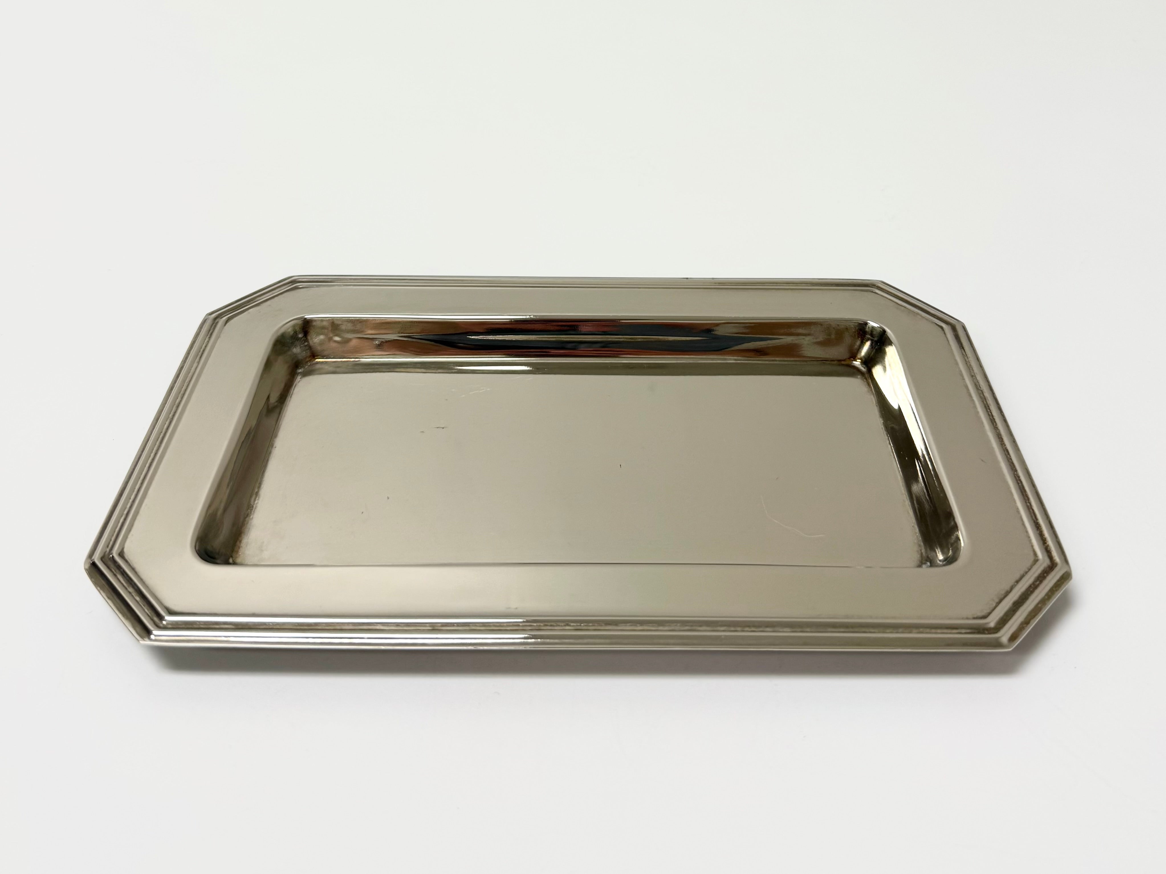Vintage Silverplate Hexagonal Tray