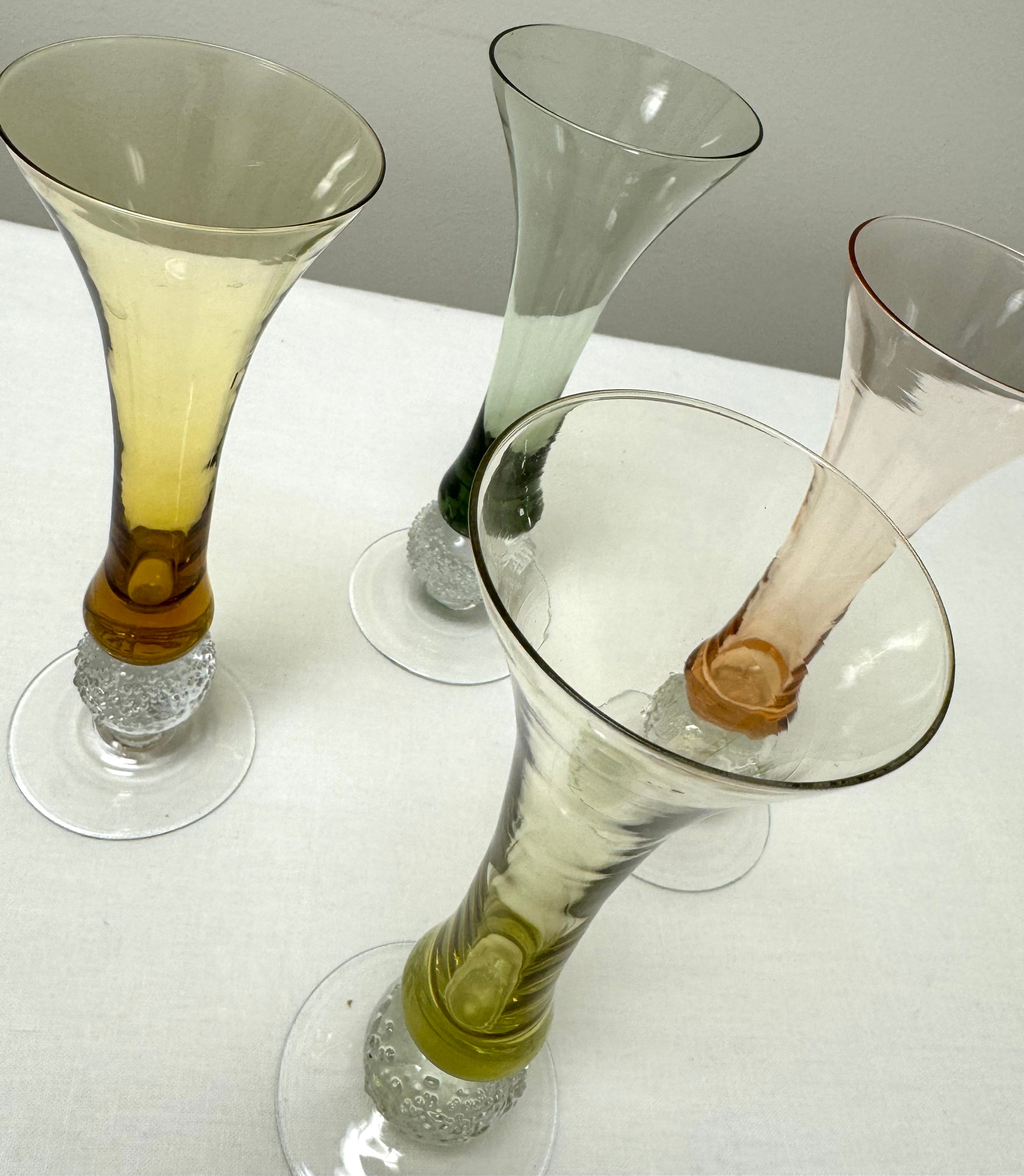 Vintage Bombay le Vignon Glasses Set of 4