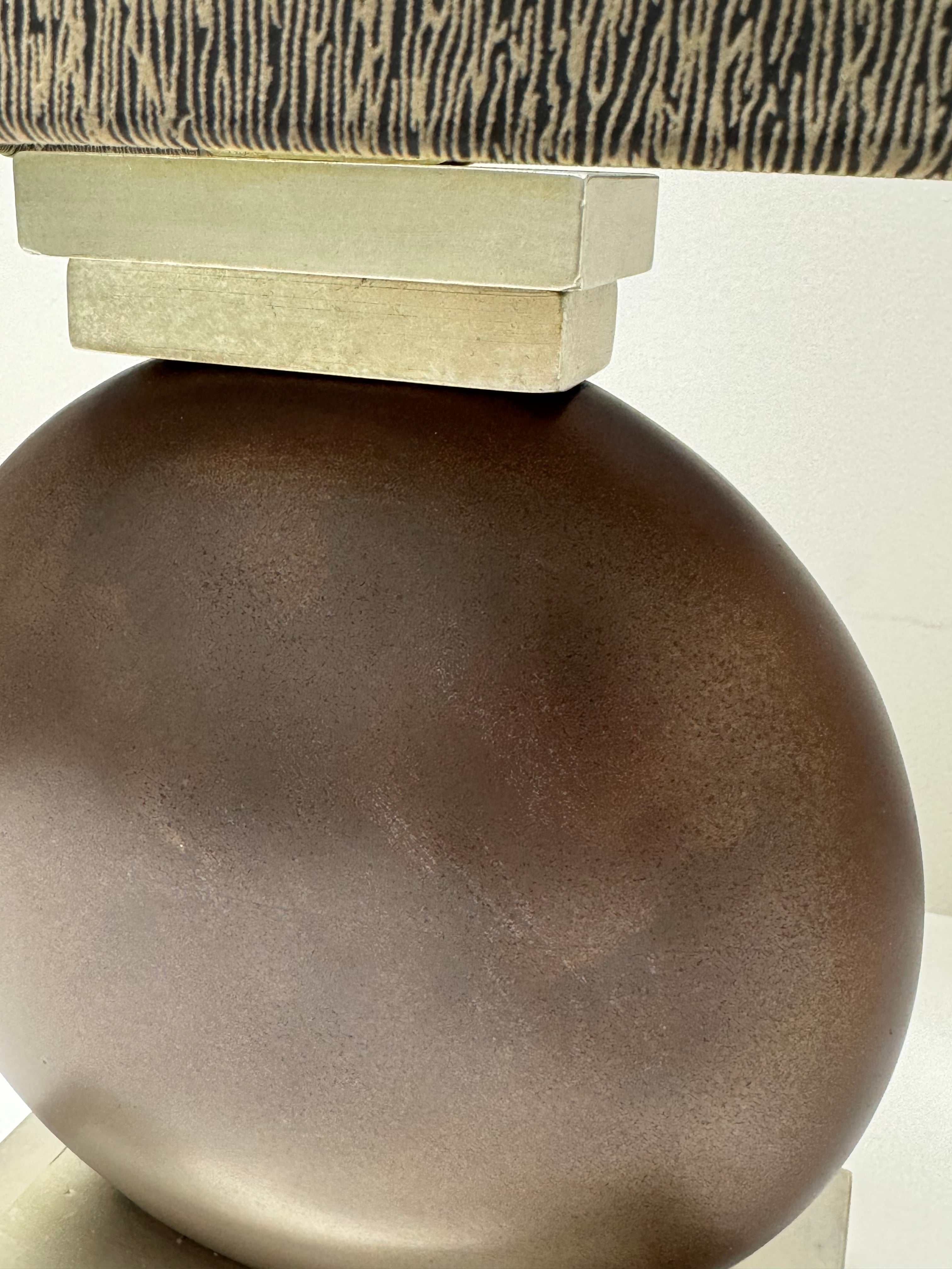 UTTERMOST Bronze Flat Sphere Lamp