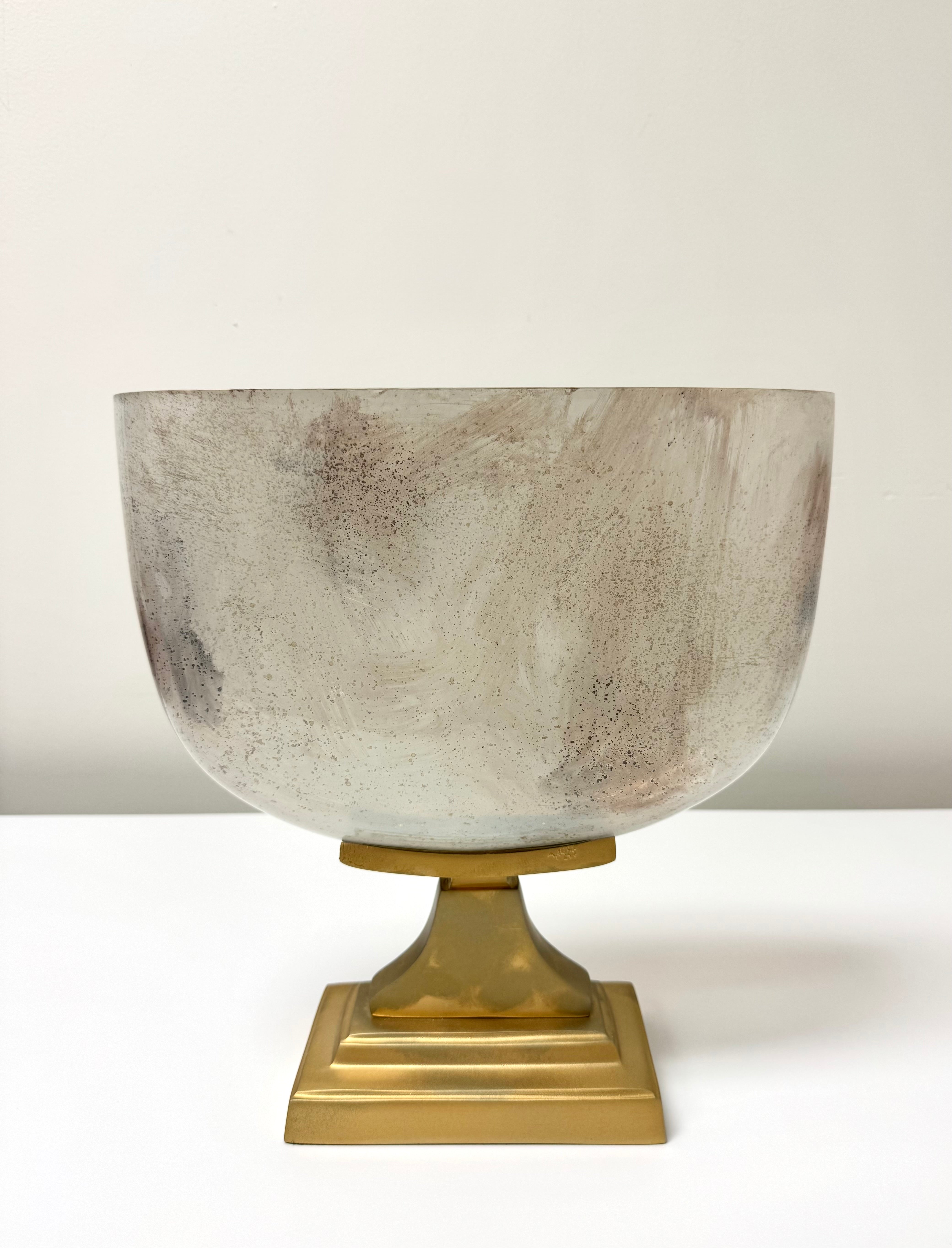 Marbleized Pedestal Bowl