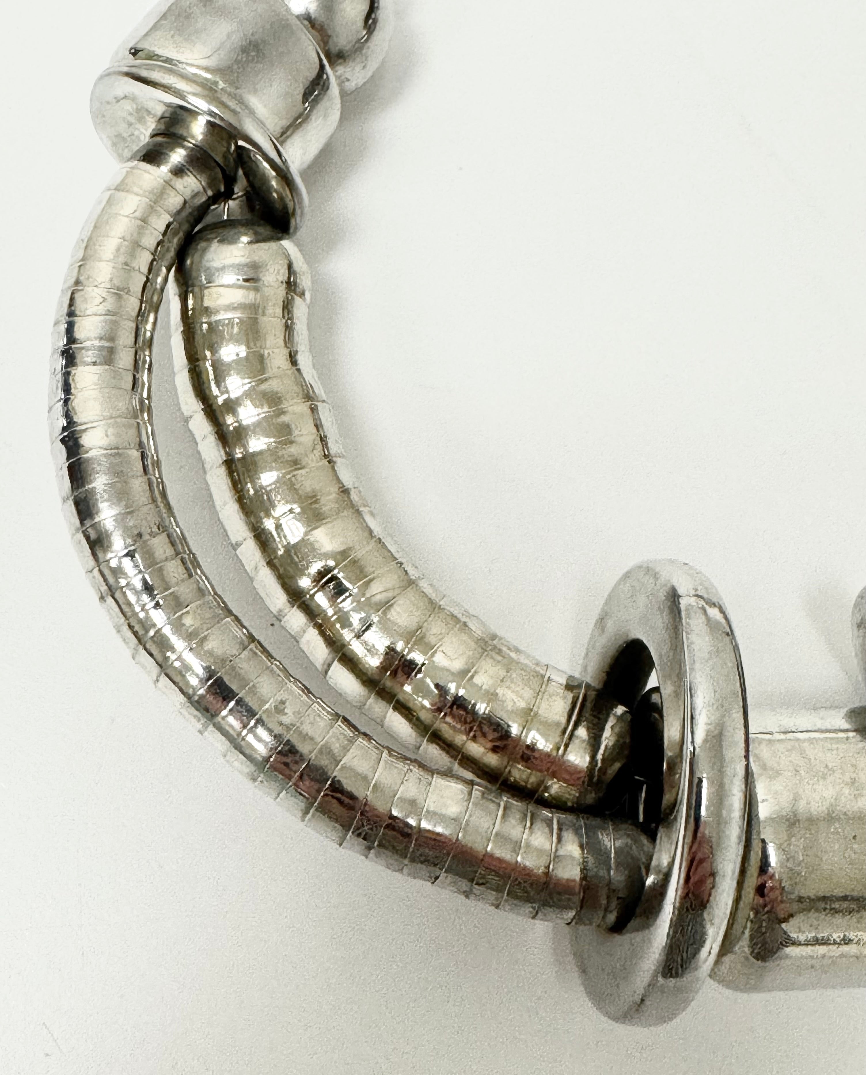 Silver-tone Cuff Necklace