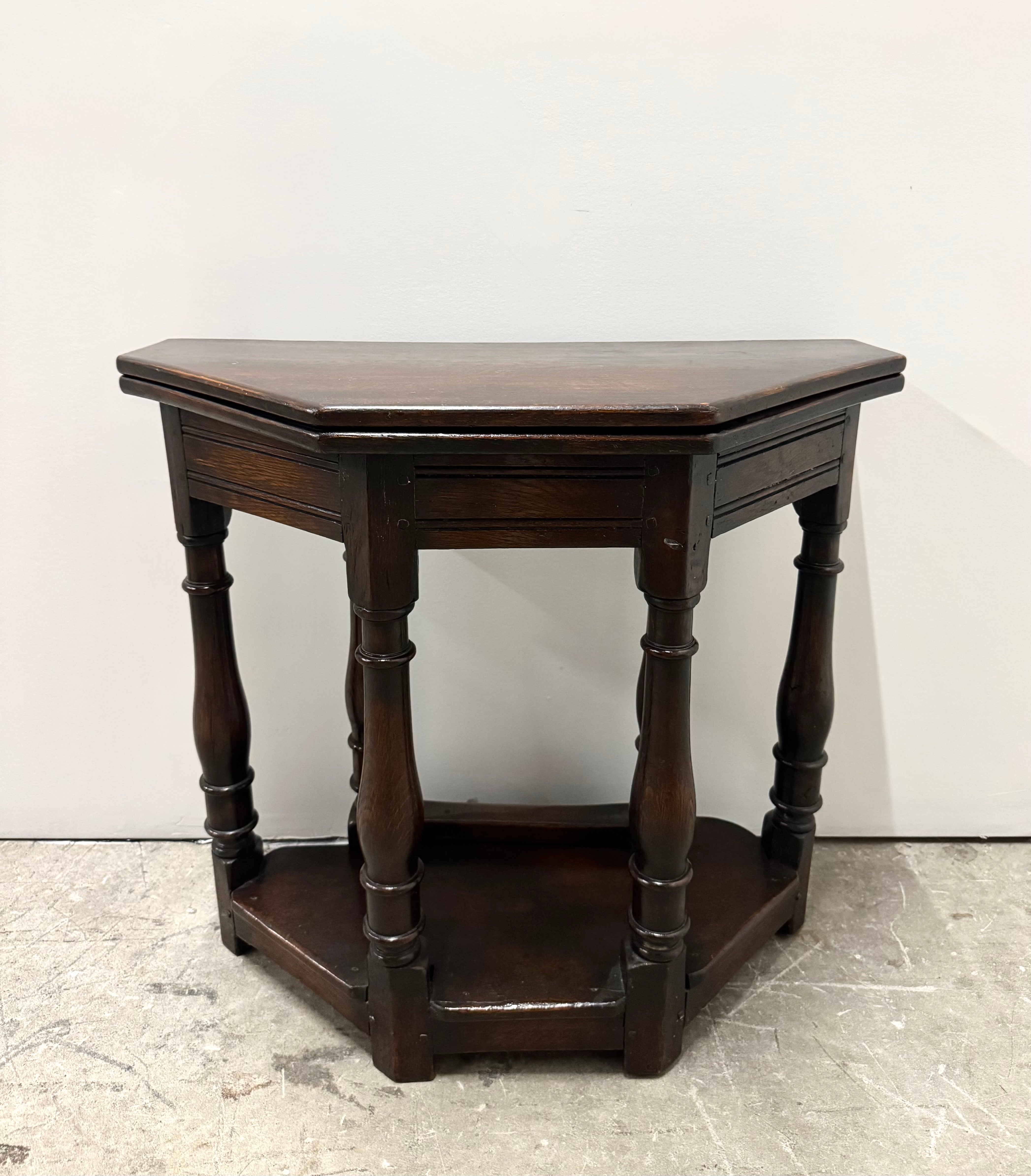 Antique Hexagonal Folding Table