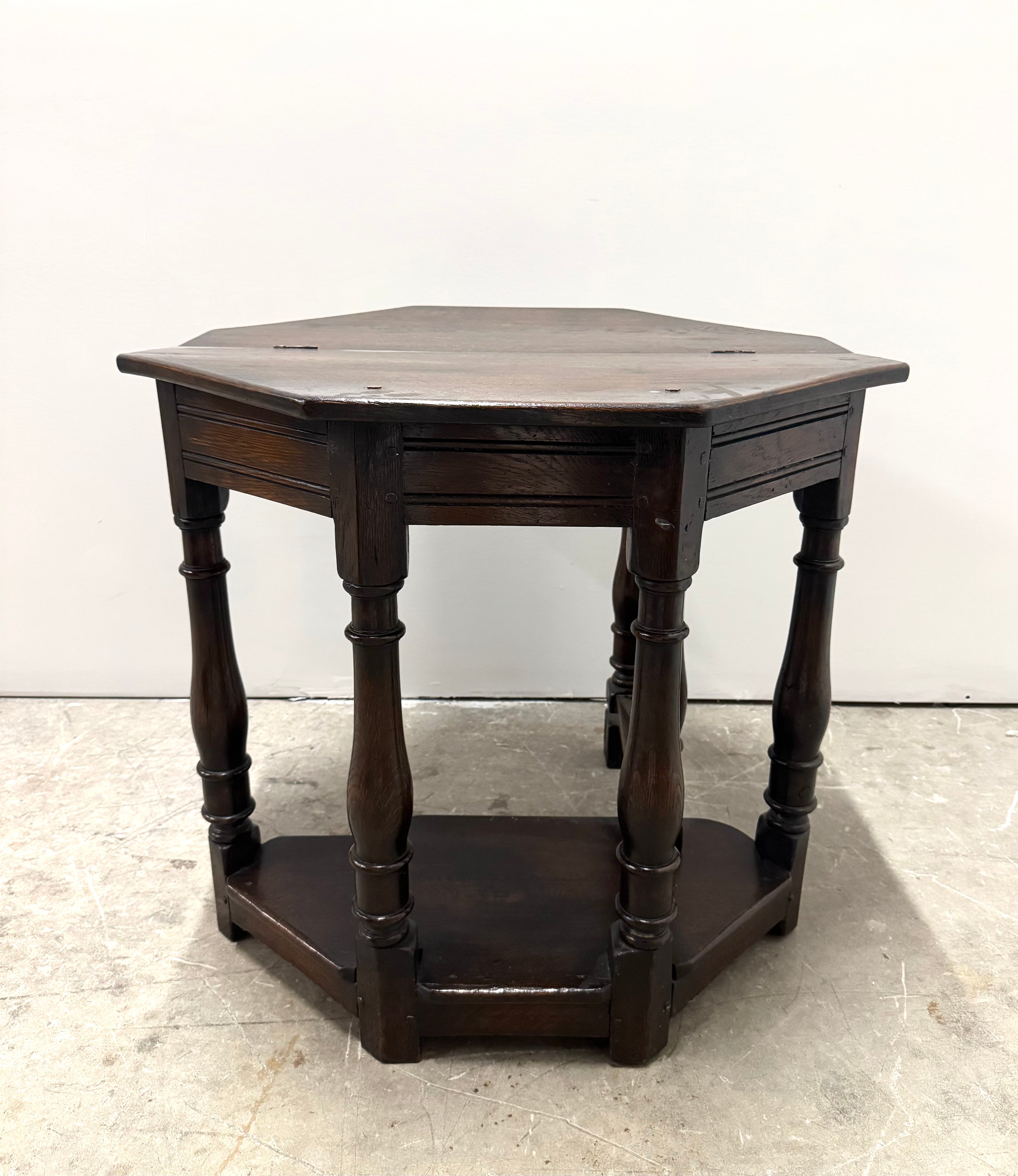 Antique Hexagonal Folding Table