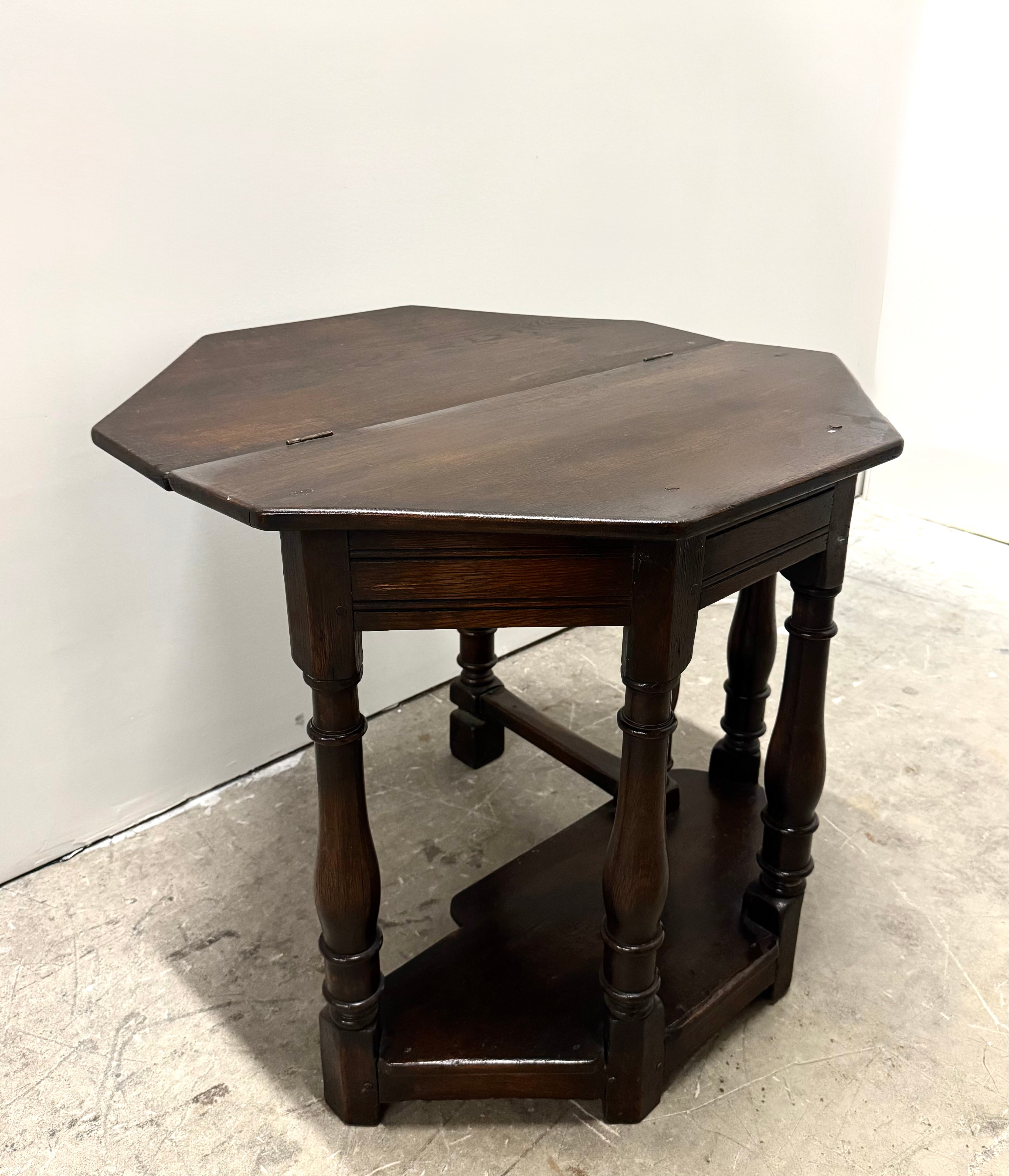 Antique Hexagonal Folding Table
