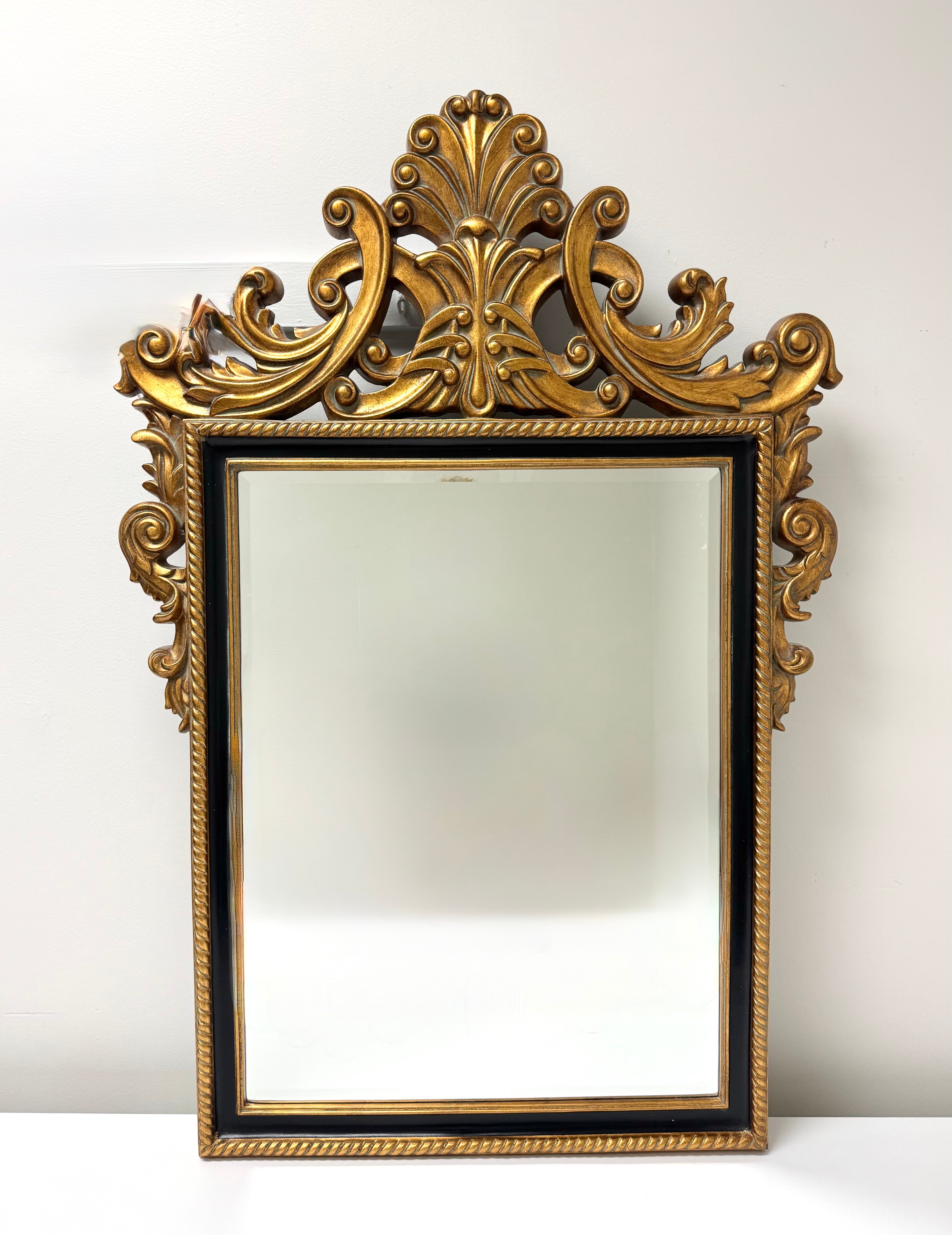 Baroque Gold & Black Mirror