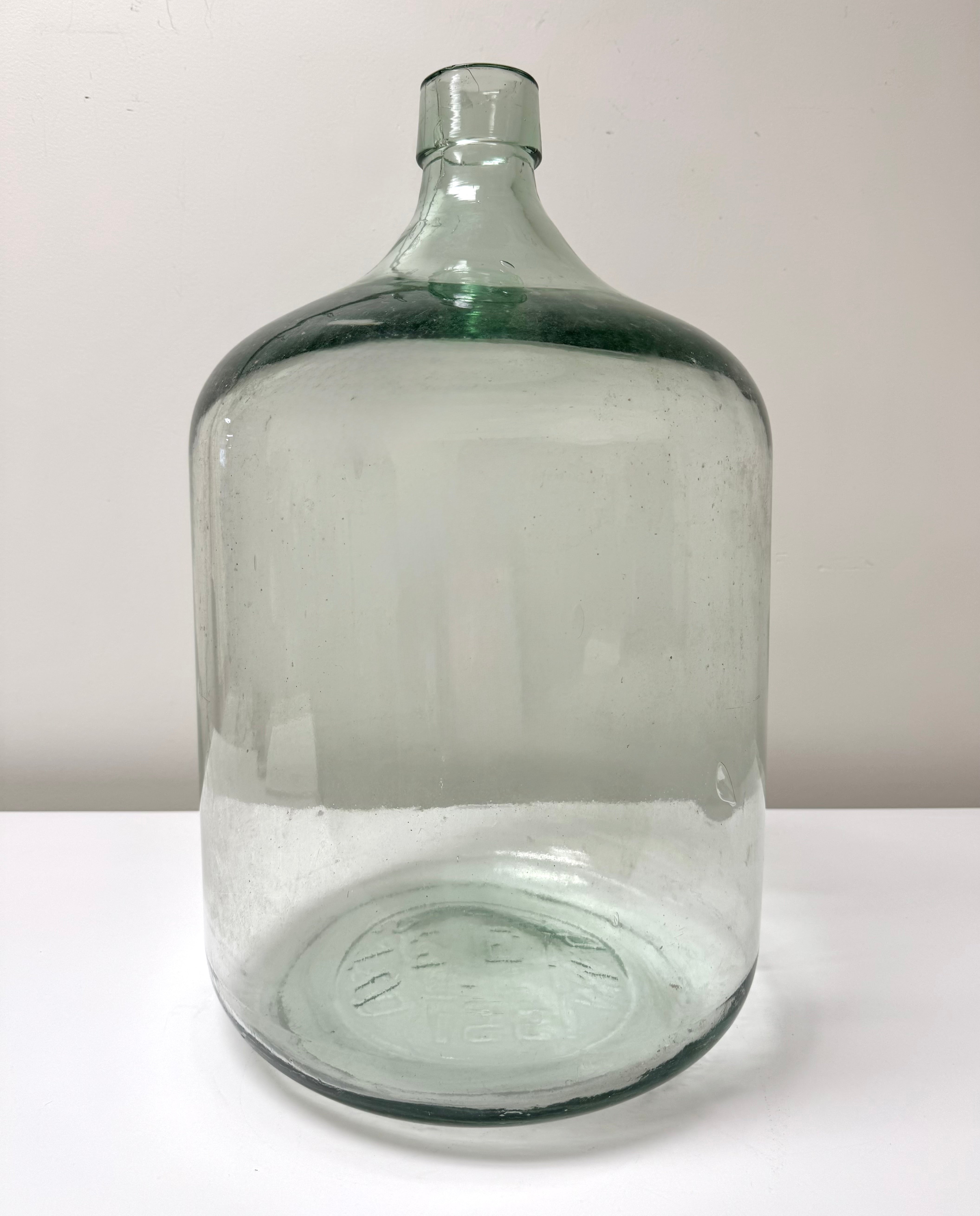 Vintage MCAG STD 13-gallon Glass Bottle