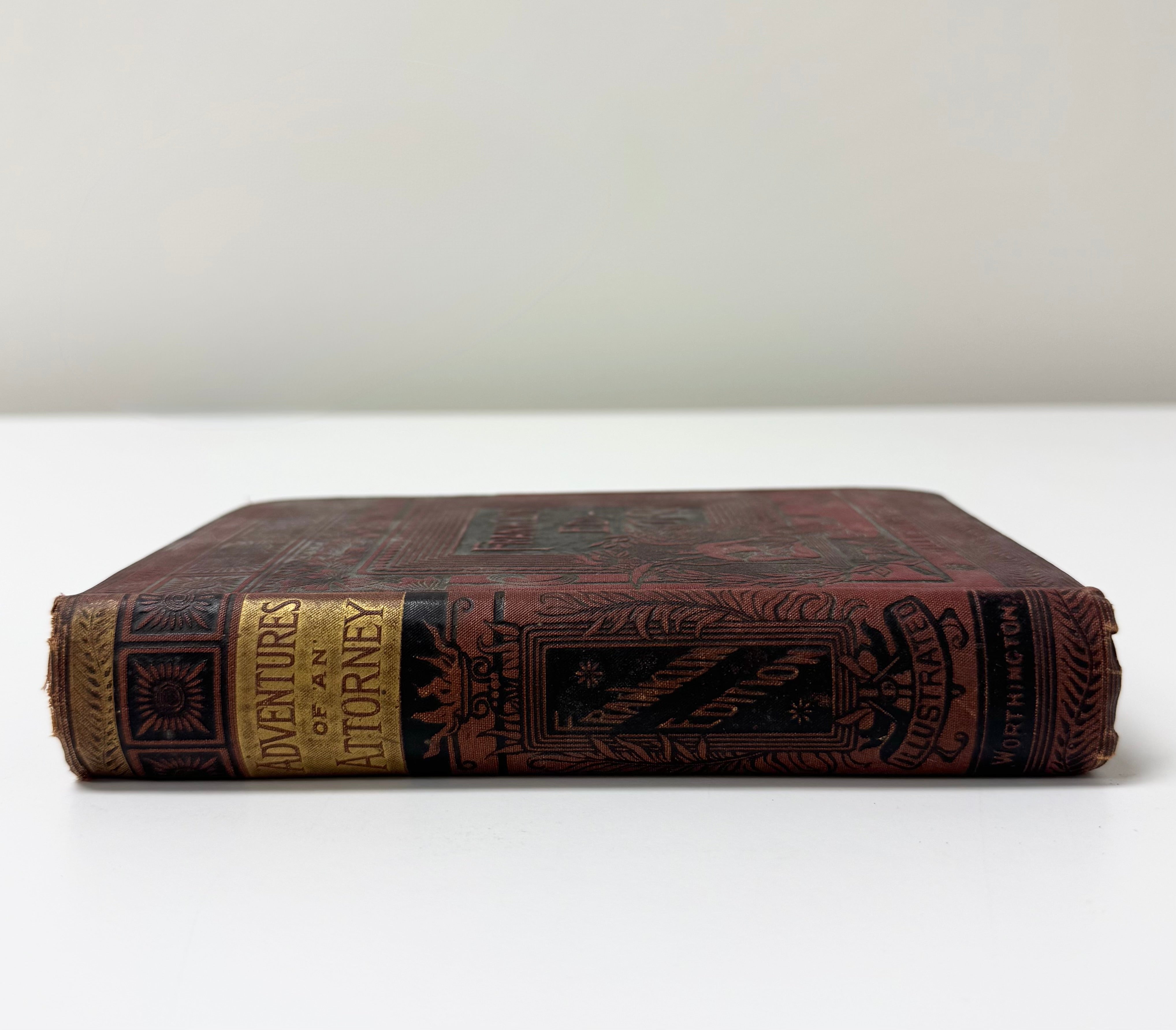 Antique c1888 'Adventures of an Attorney' Hardcover
