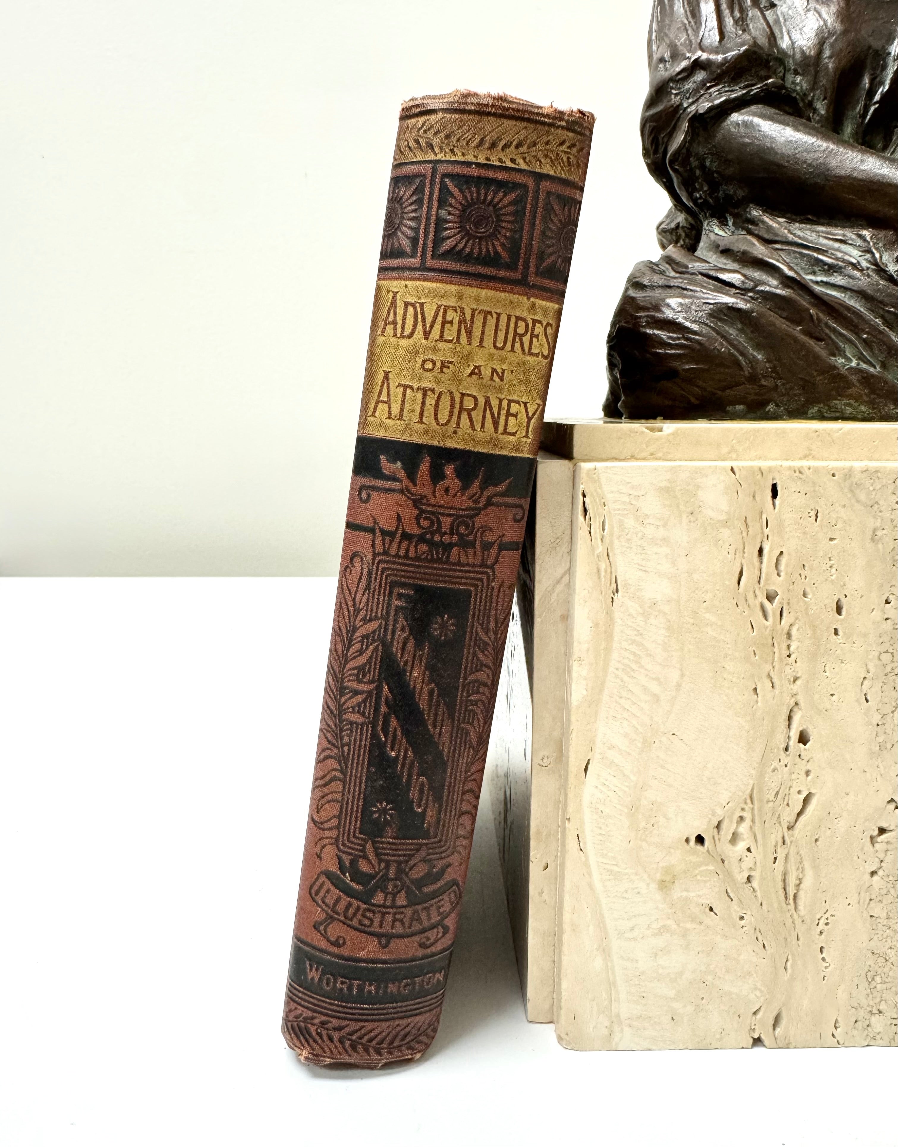 Antique c1888 'Adventures of an Attorney' Hardcover