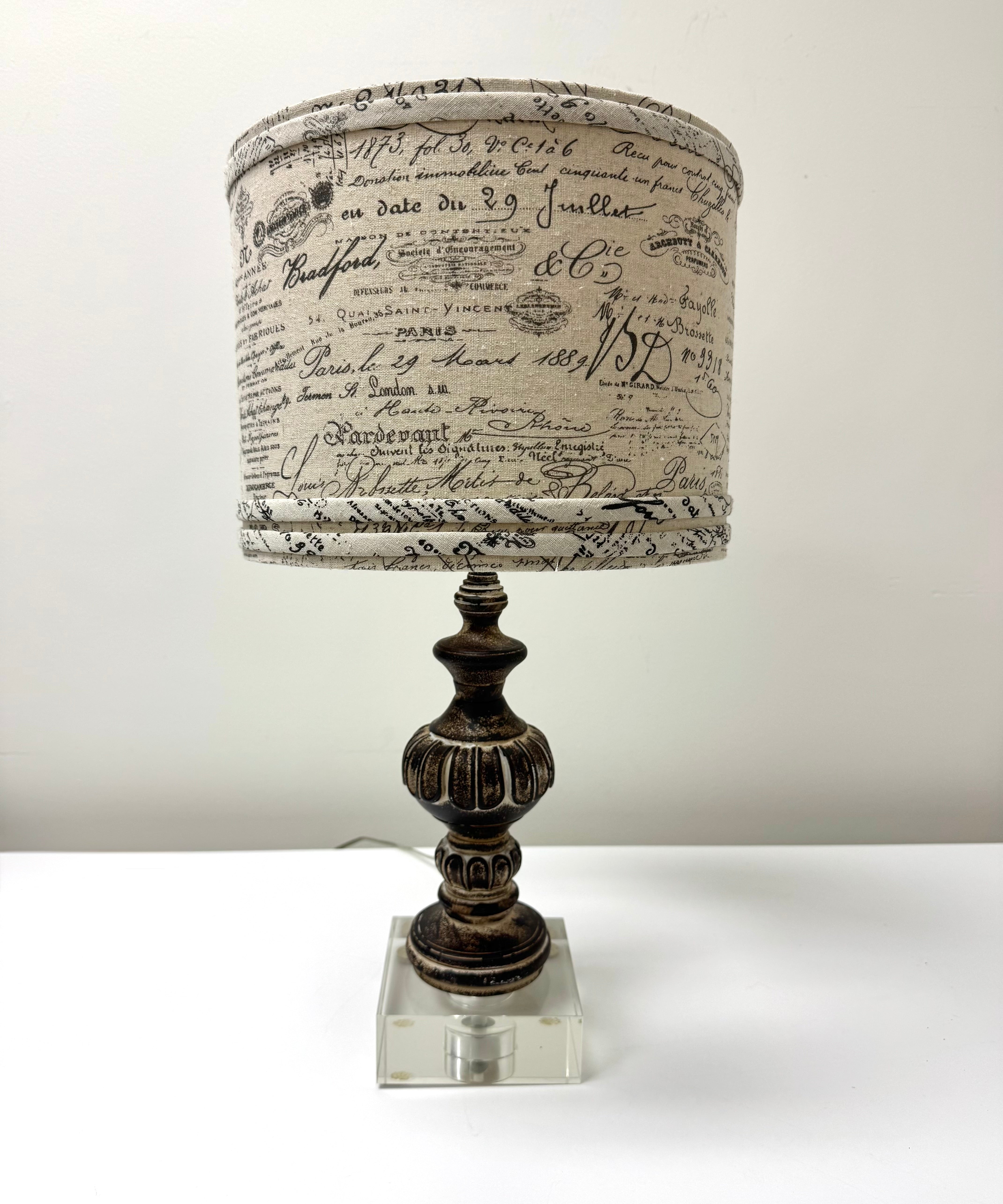 Weathered French Urn Lamp