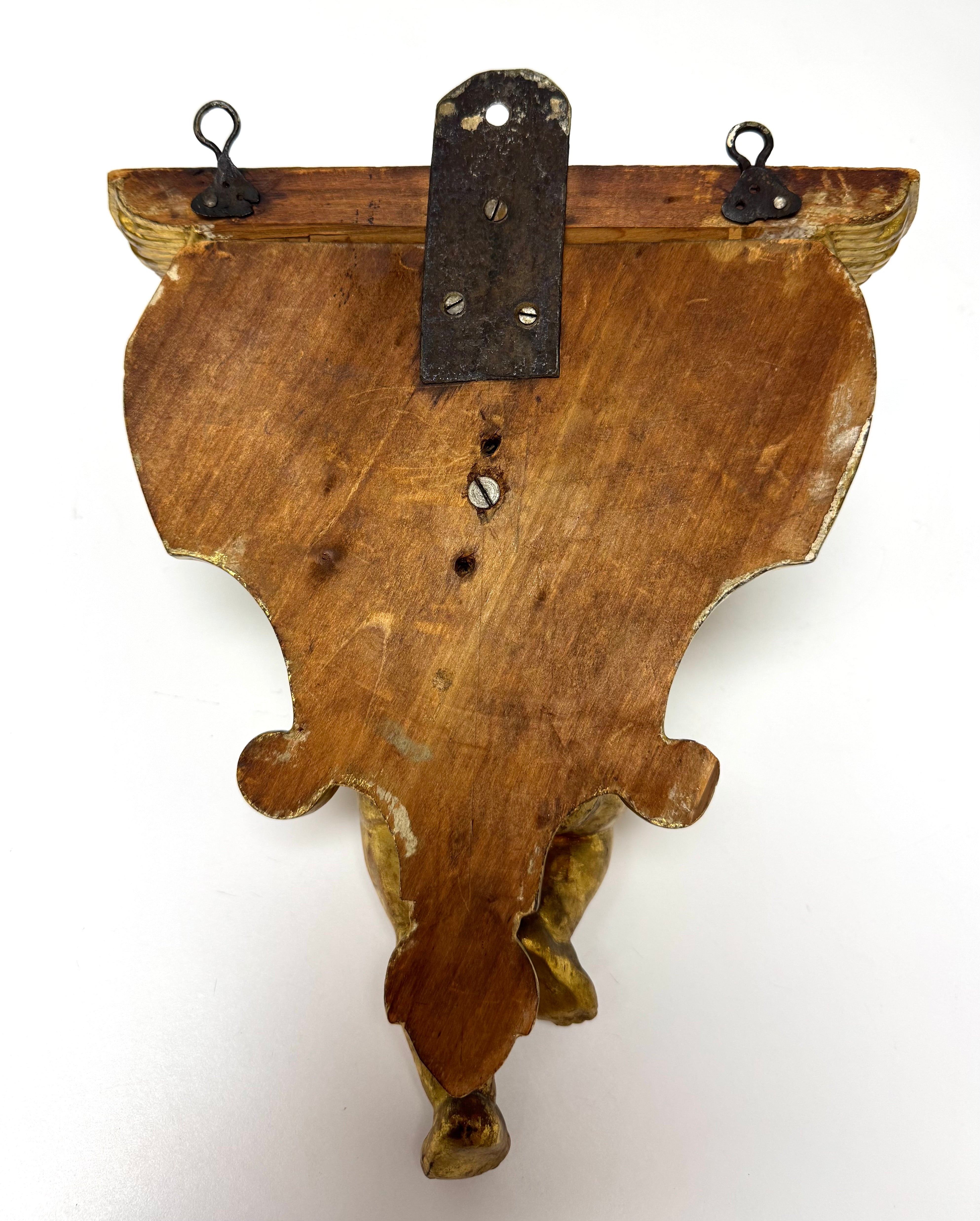 Vintage Gilded Cherub Wall Bracket