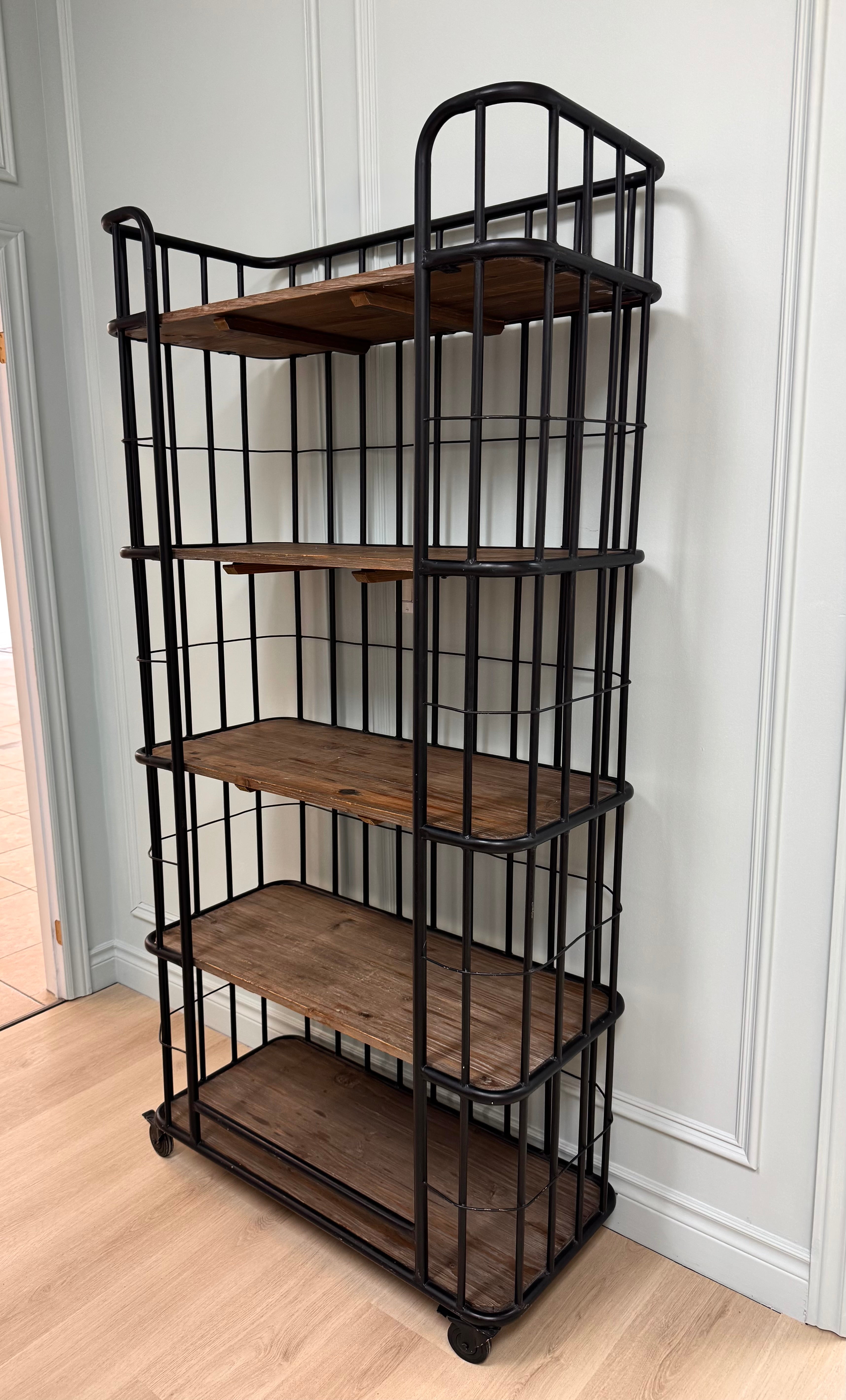 Industrial Caged Baker's Rack