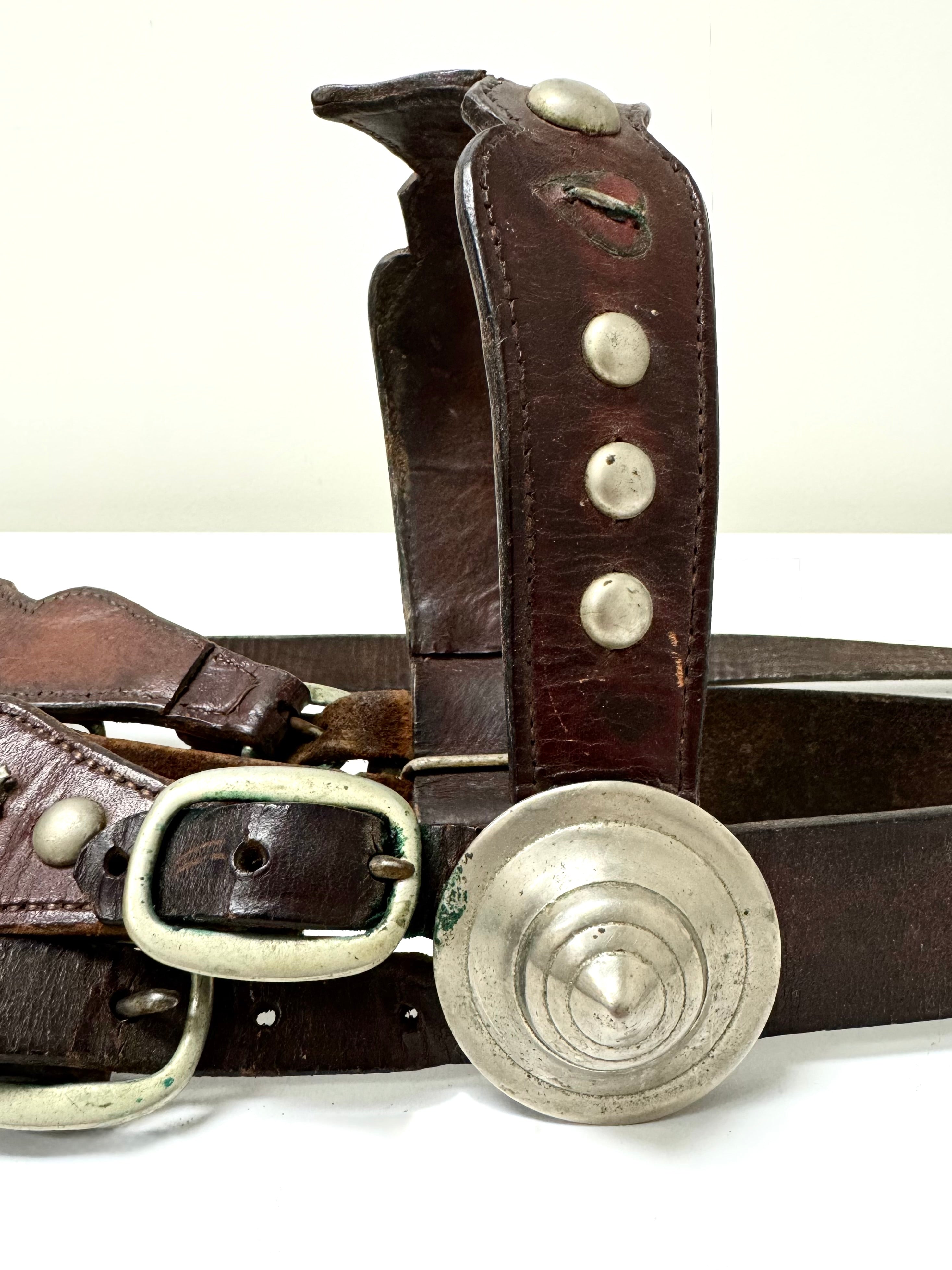 Vintage Complete Western Brown Leather Bridle & Reins