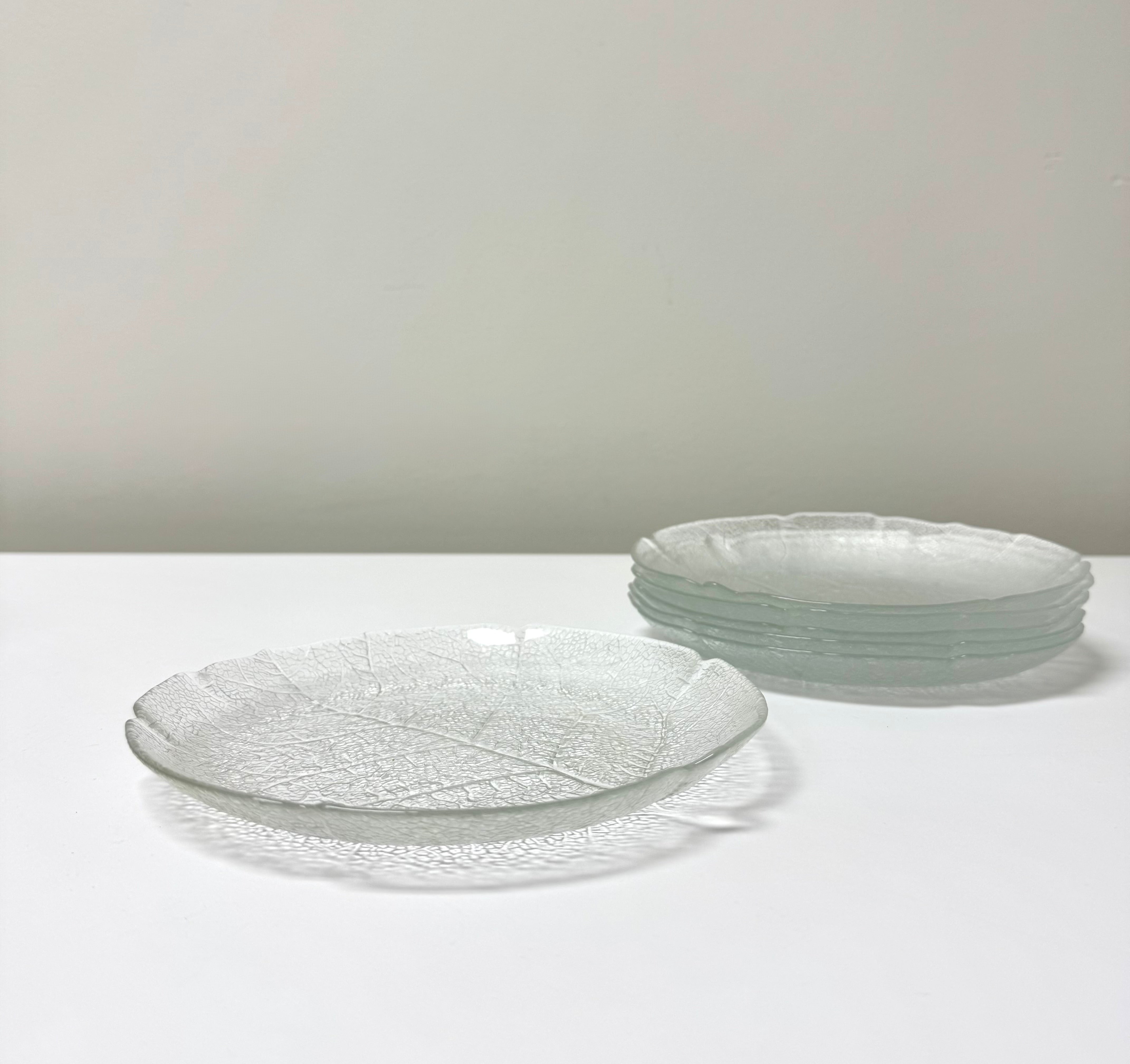 Vintage ARCOROC 'Aspen Leaf' 7-1/2" Plates Set of 6