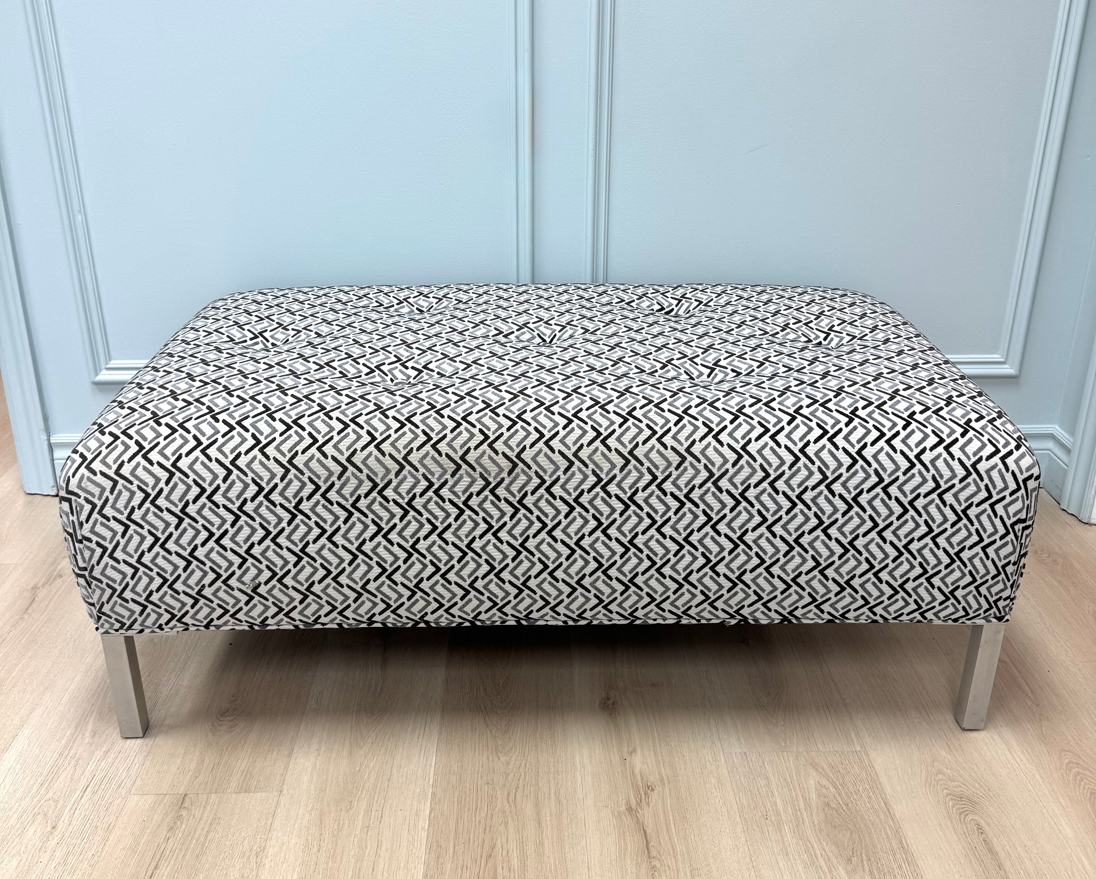 Geometric Tufted Ottoman
