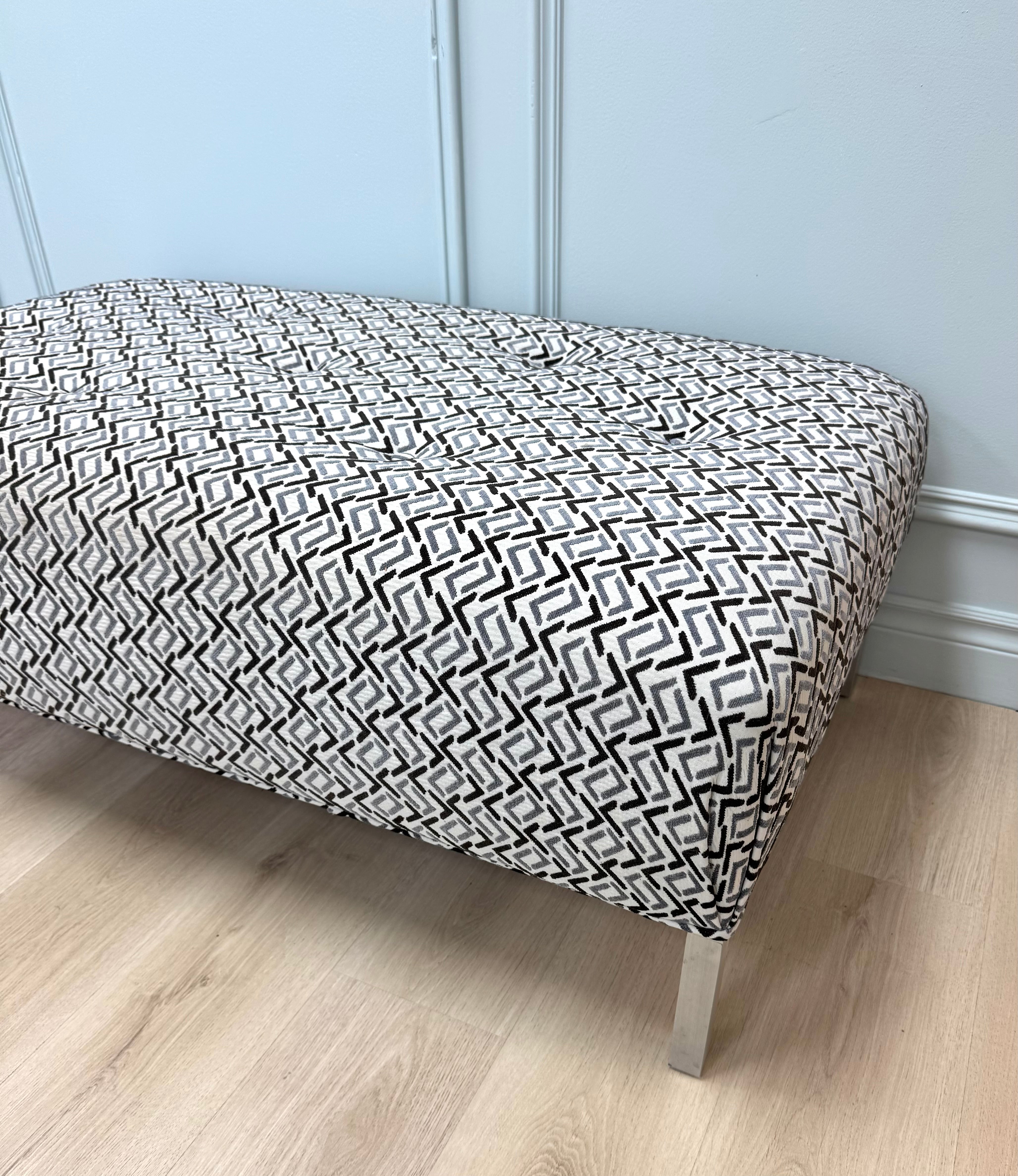 Geometric Tufted Ottoman