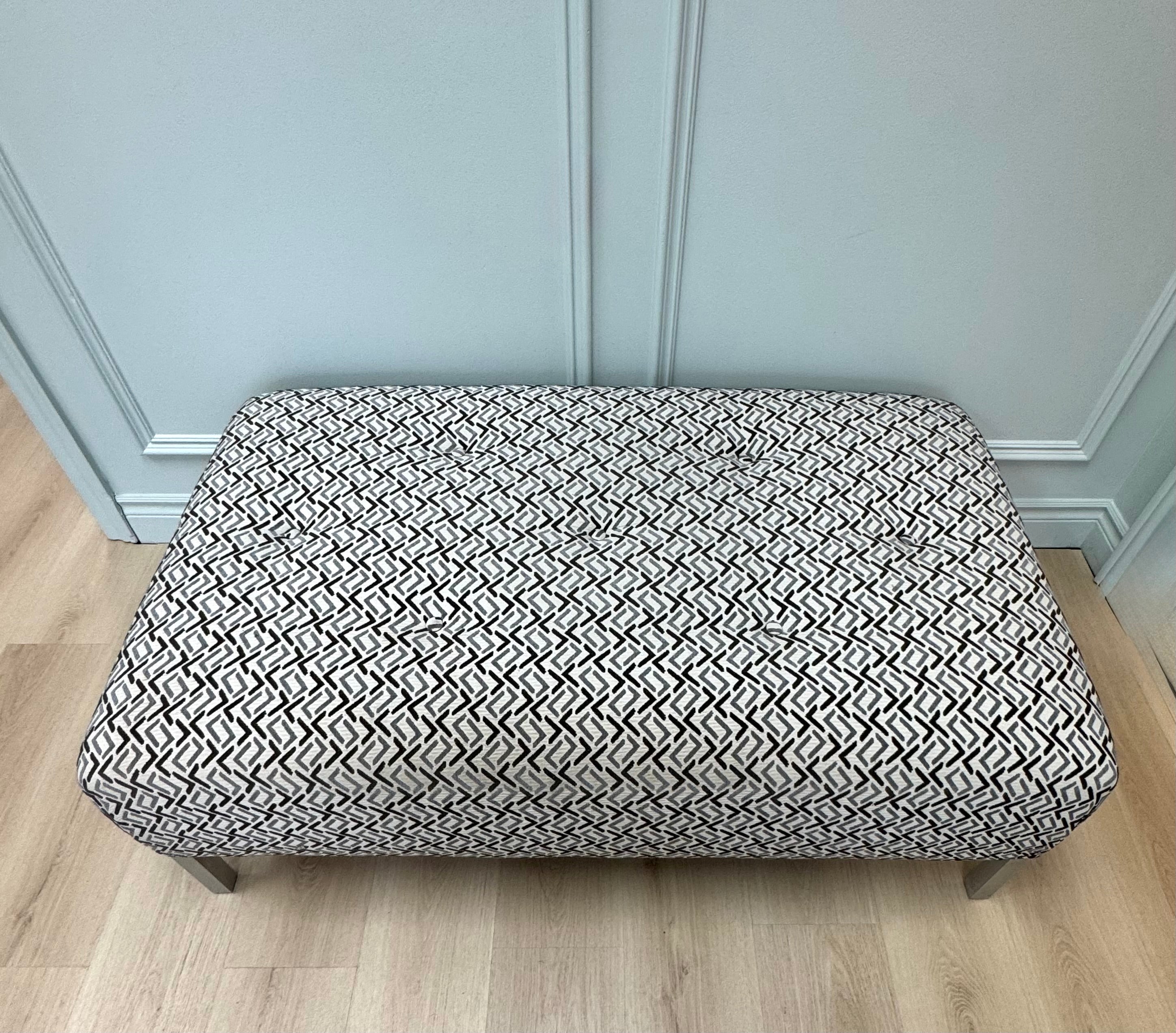 Geometric Tufted Ottoman