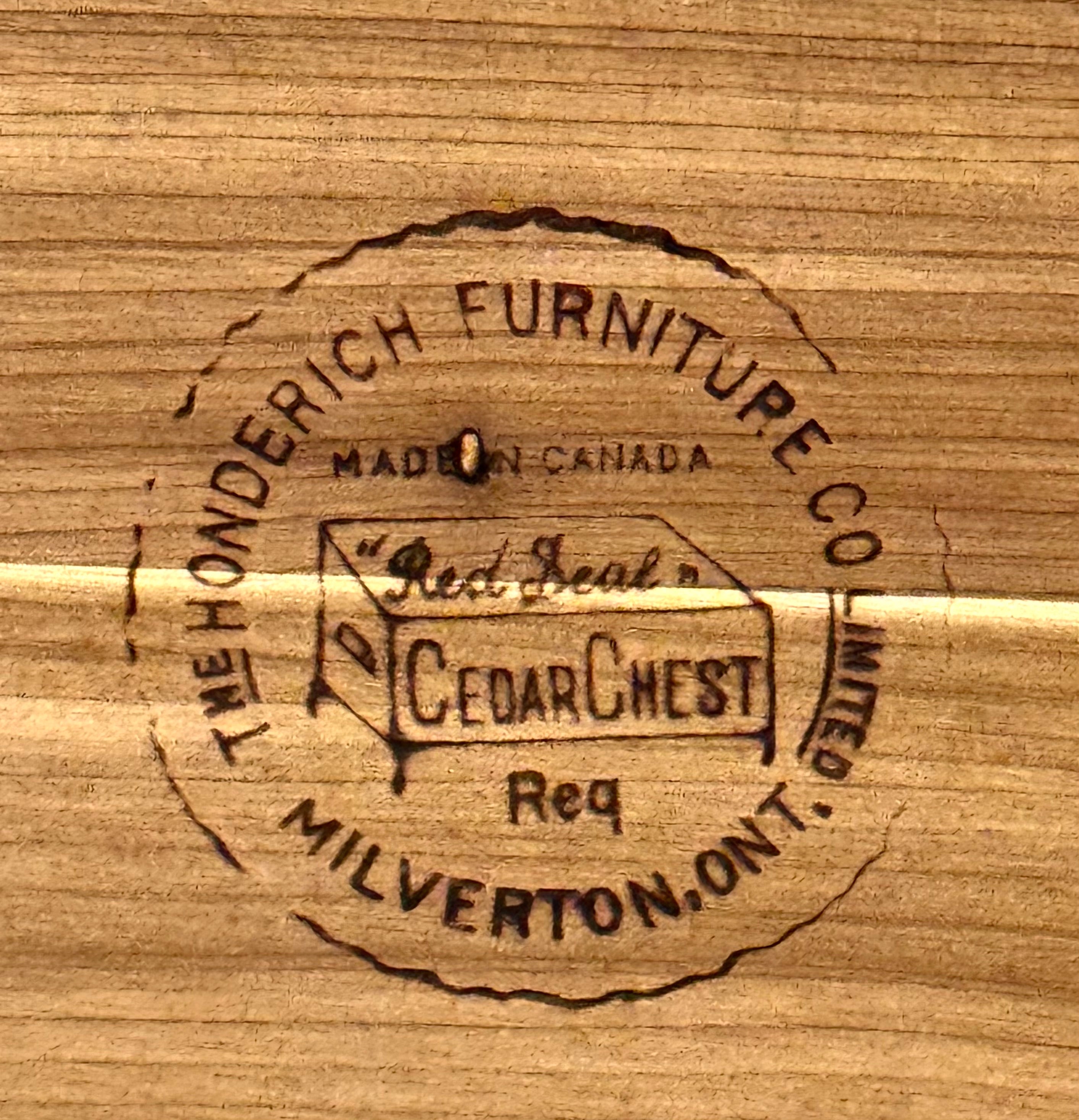 Vintage Walnut Cedar-lined Chest