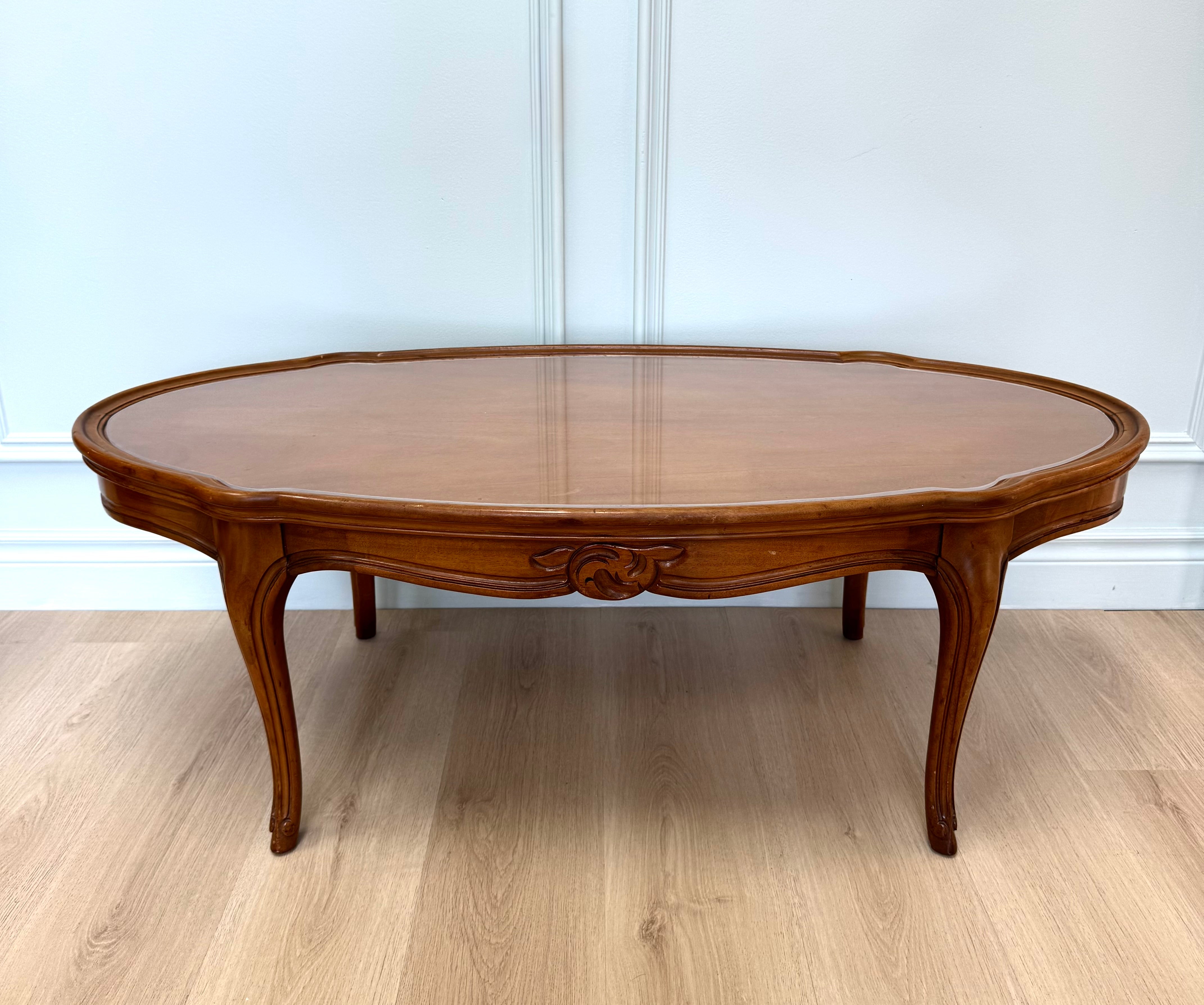 French Provincial Walnut Coffee Table