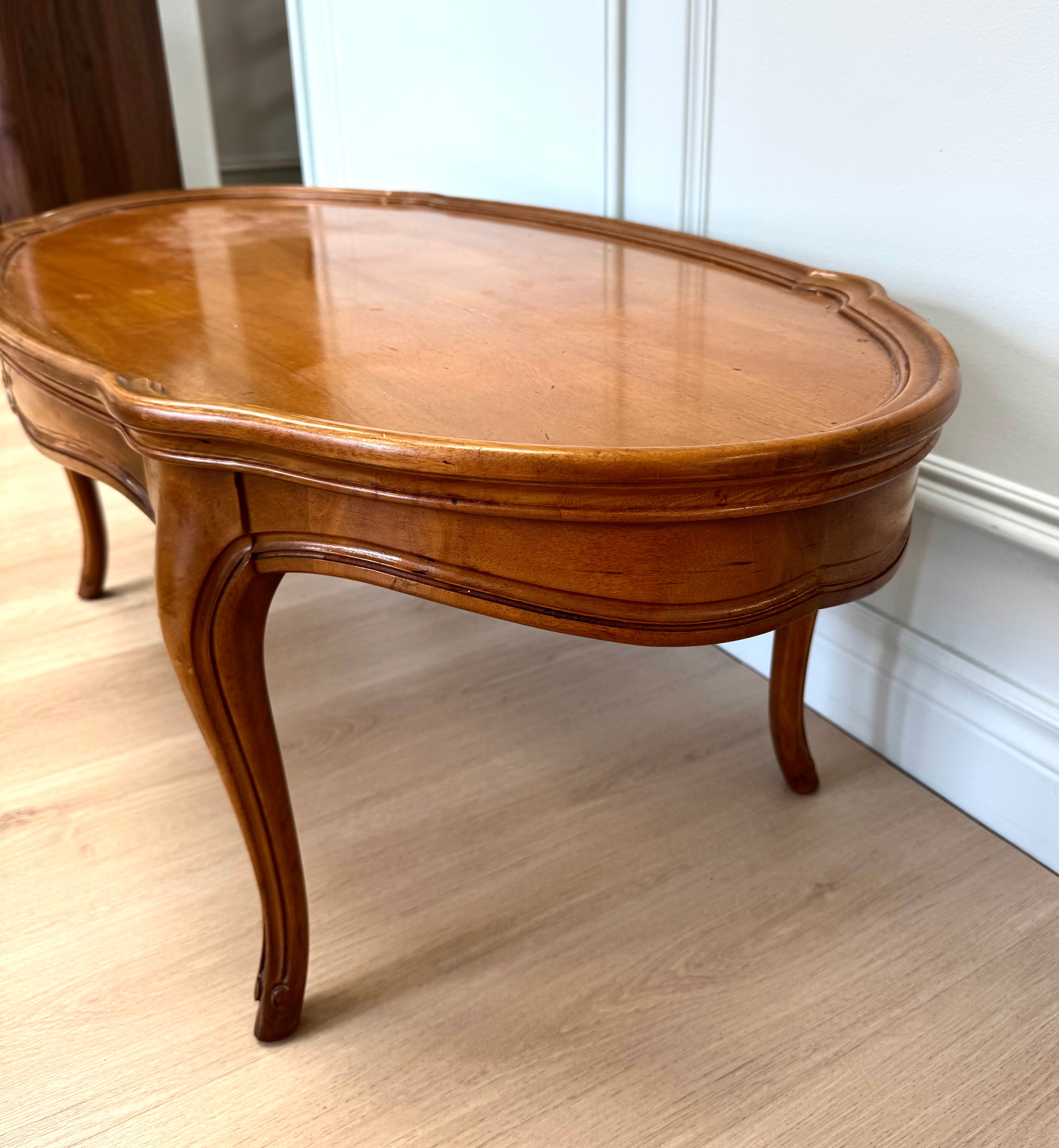 French Provincial Walnut Coffee Table