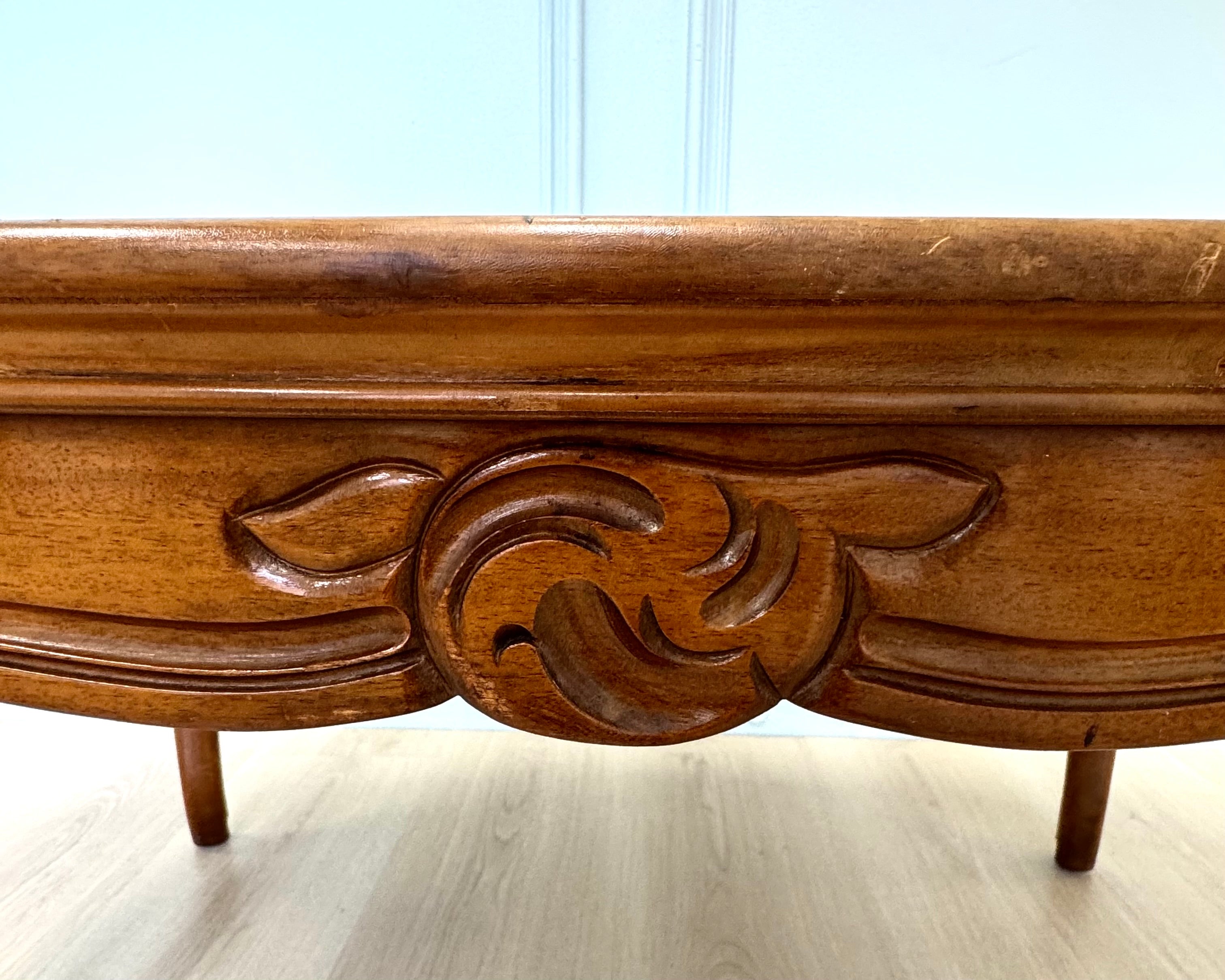 French Provincial Walnut Coffee Table