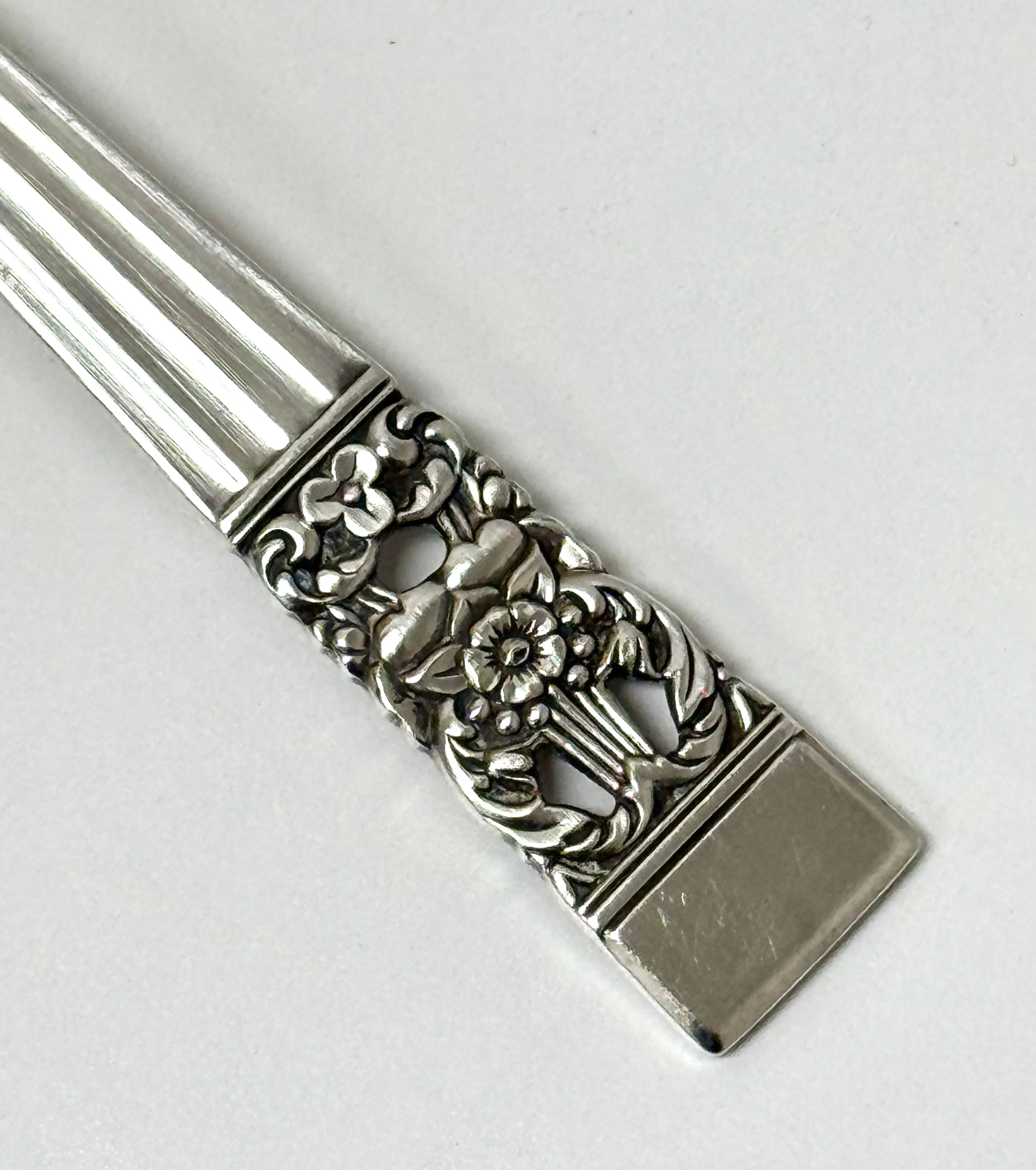 Vintage Silverplate Art Deco Serving Fork