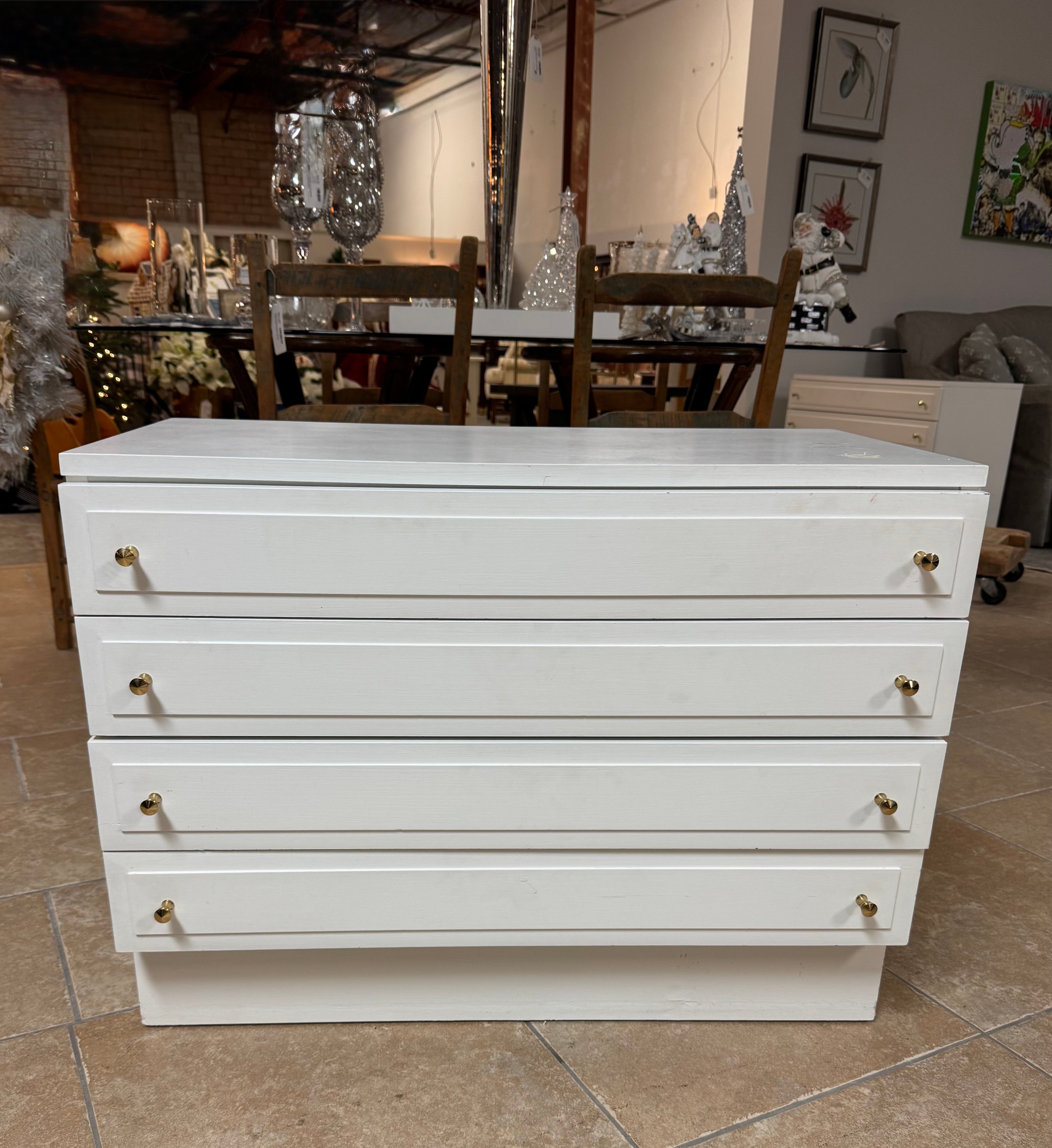 White Four-drawer Night Stand
