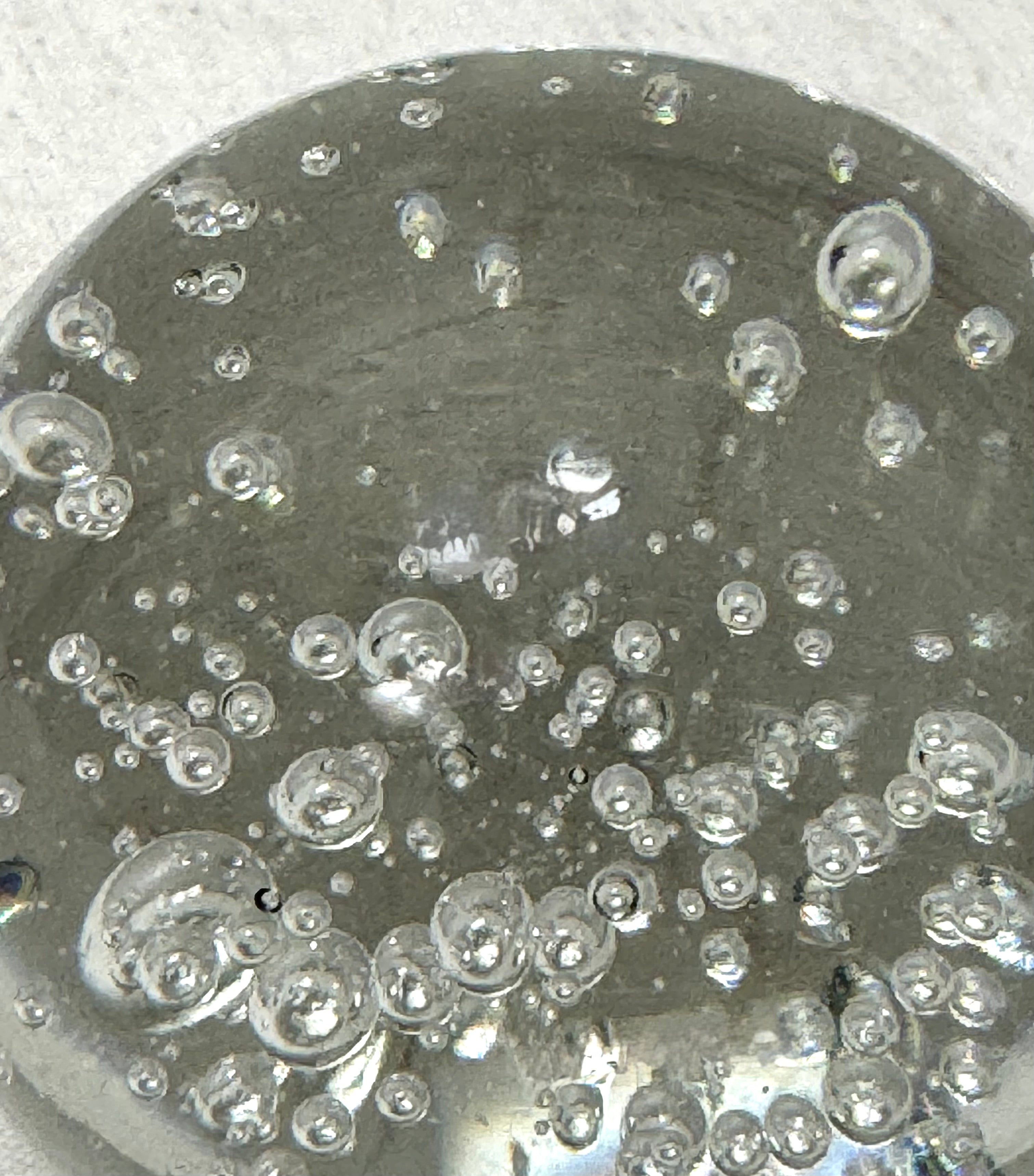 Vintage Bubble Glass Paperweight