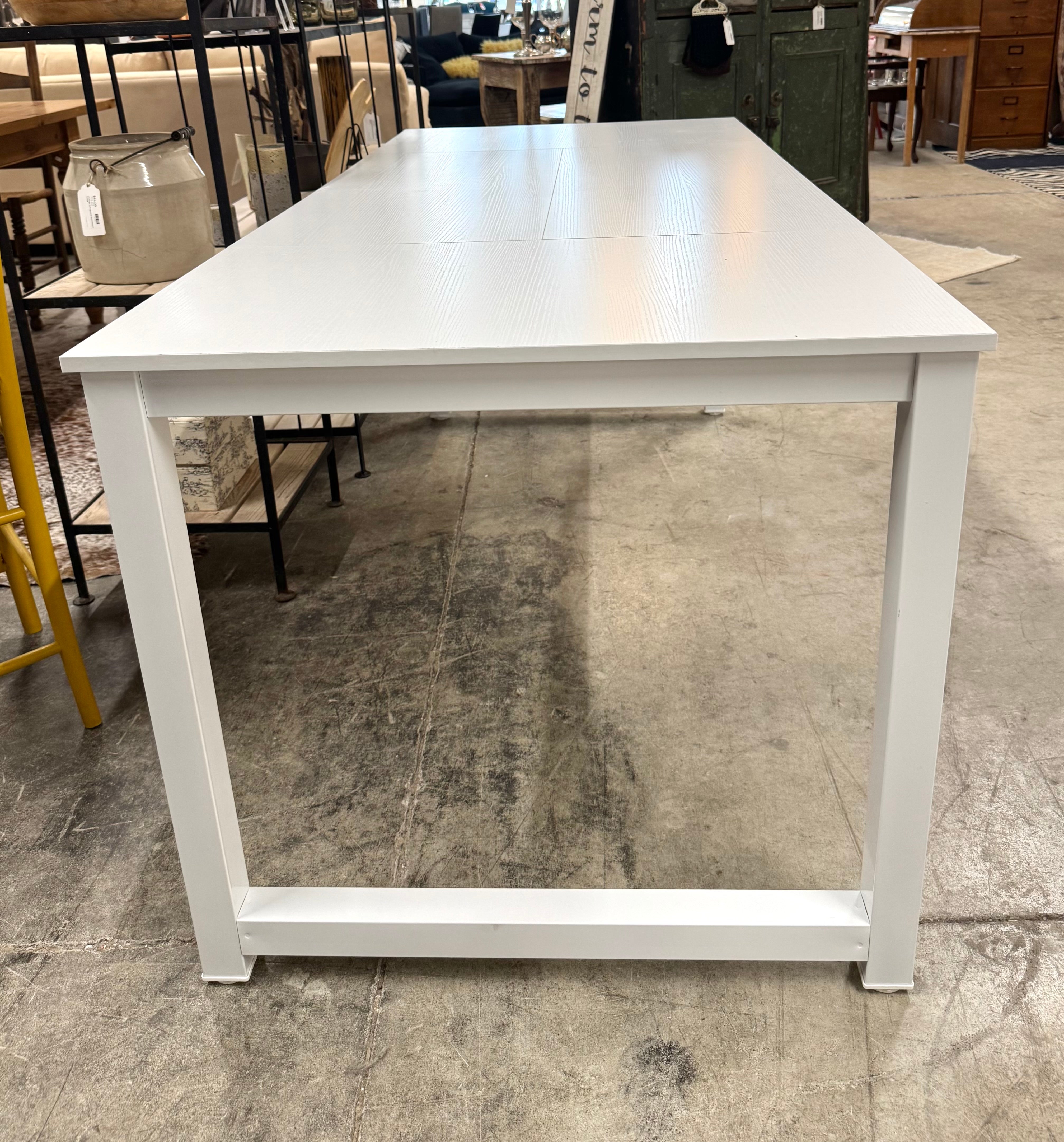 White Woodgrain Craft Table