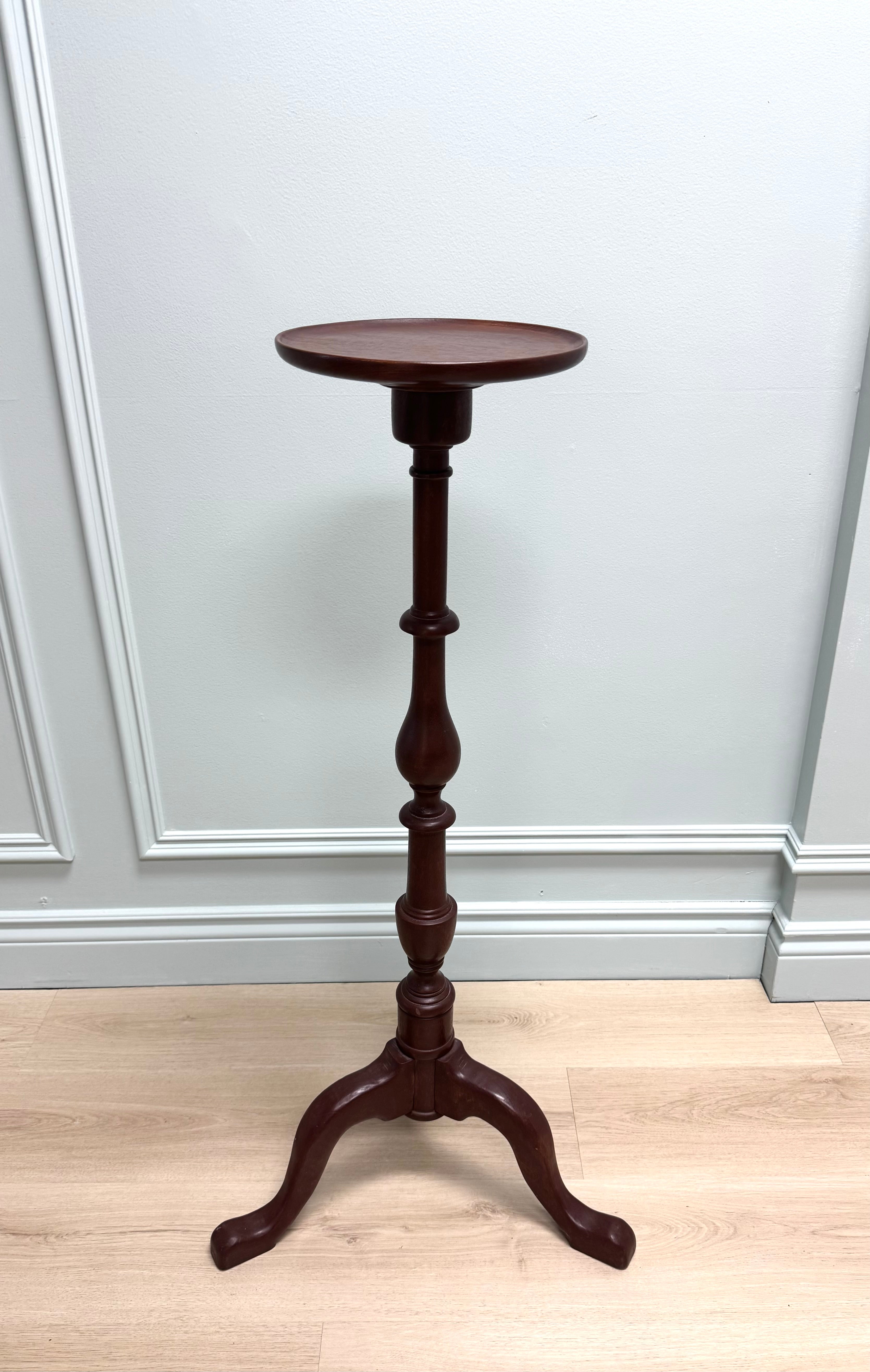 Mahogany Tripod Plant Stand