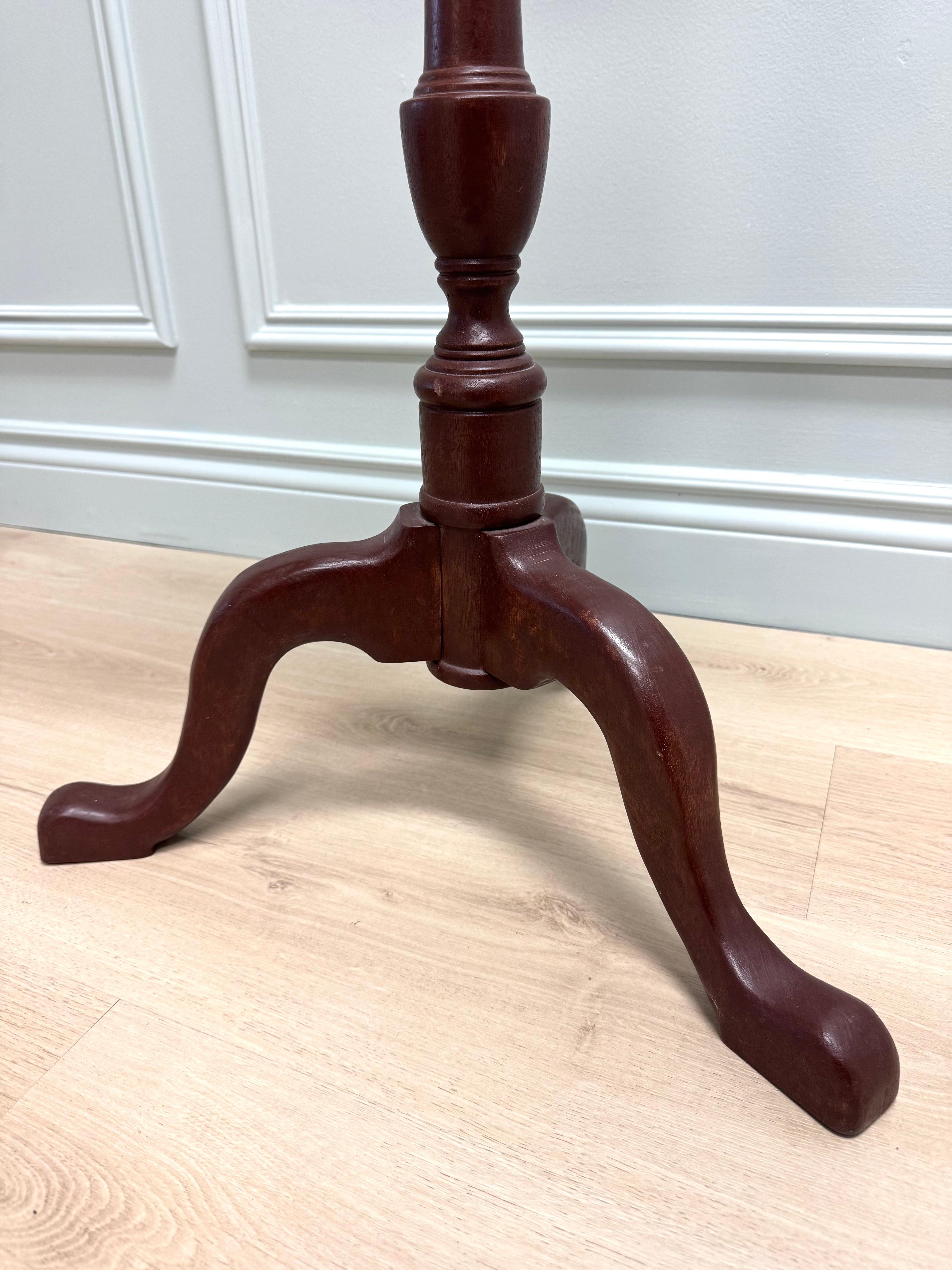 Mahogany Tripod Plant Stand