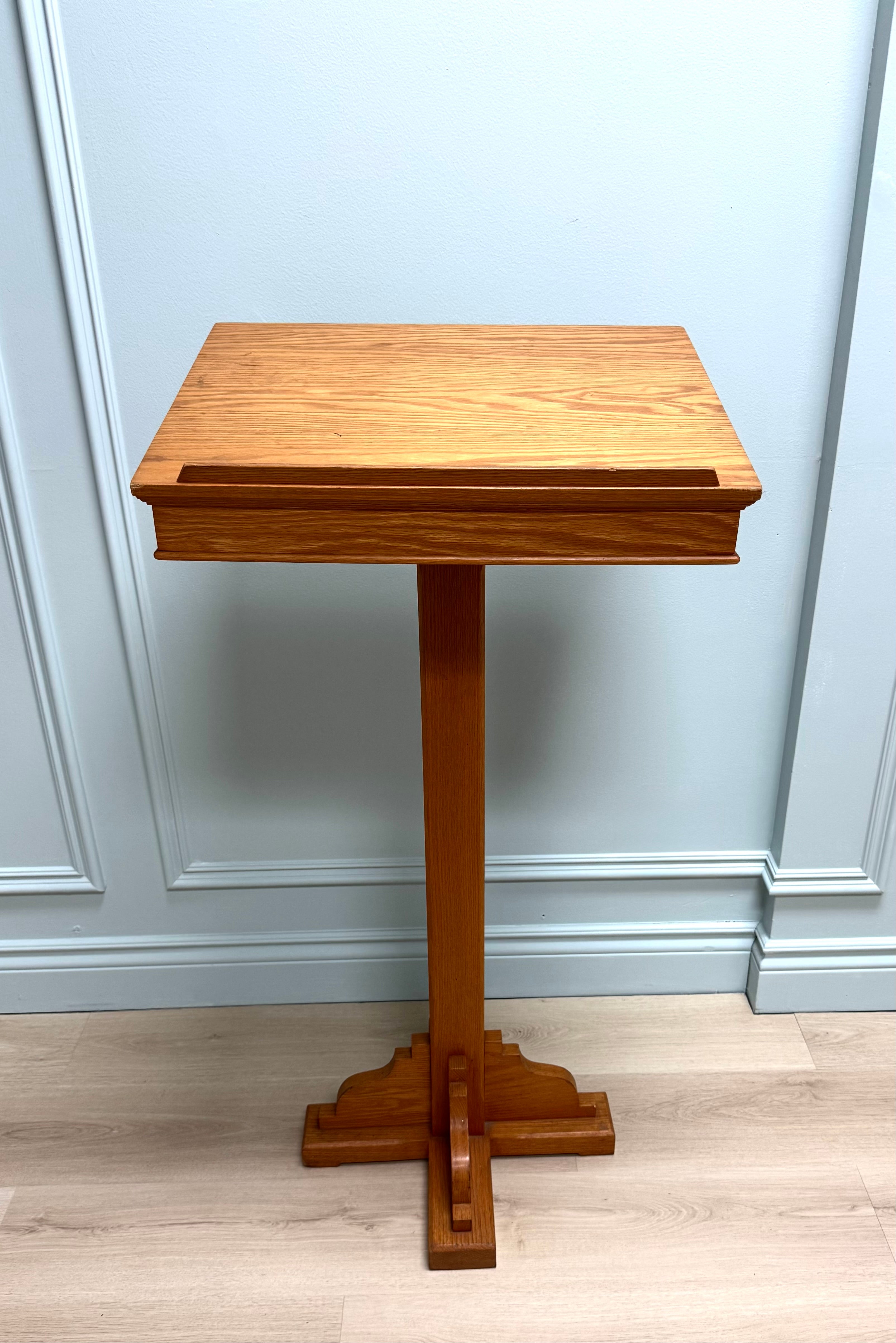 Hand-crafted Solid Oak Lecturn