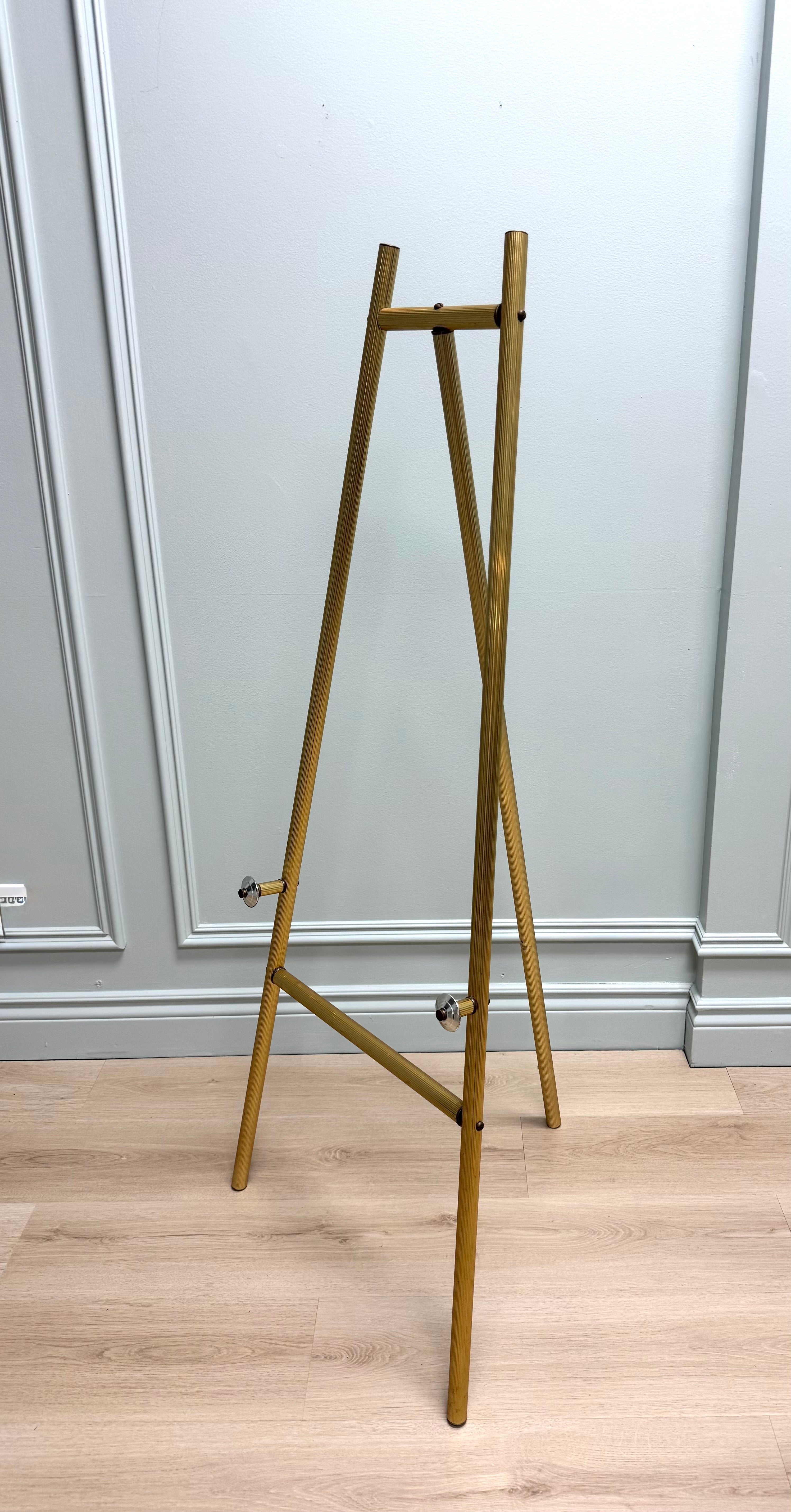 Fluted Brass 57" Easel