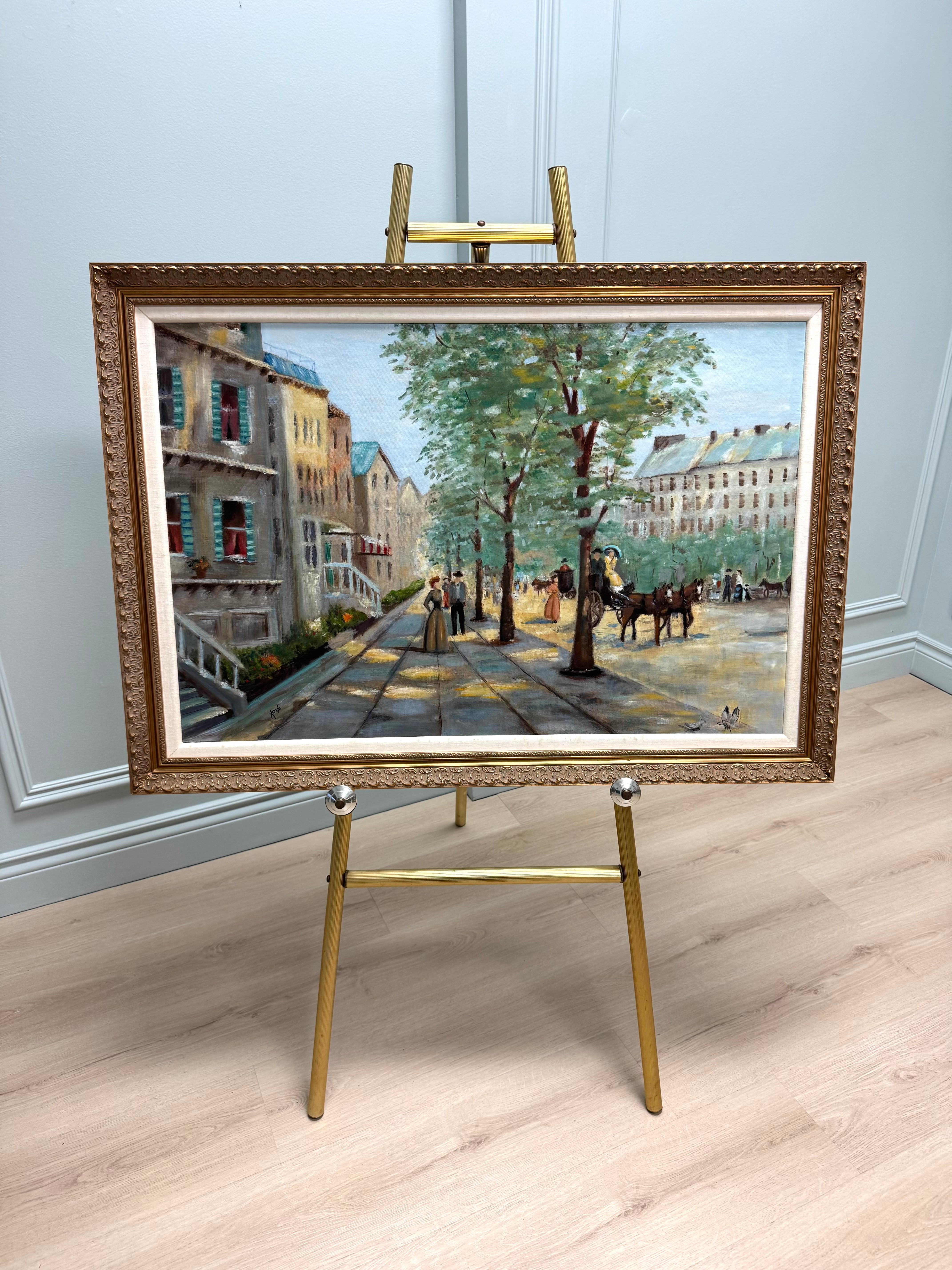 Fluted Brass 57" Easel