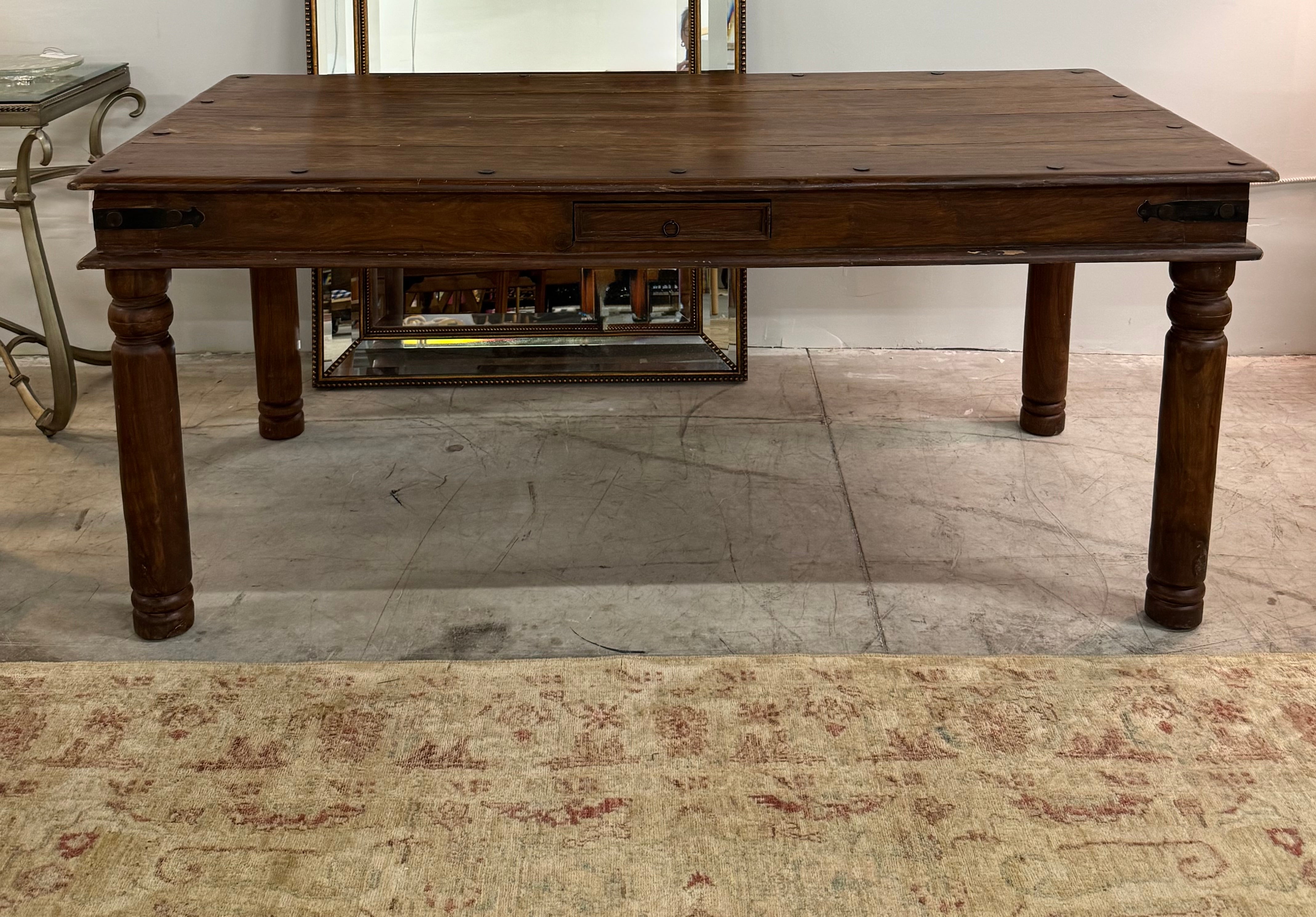 Industrial Plank-top Table
