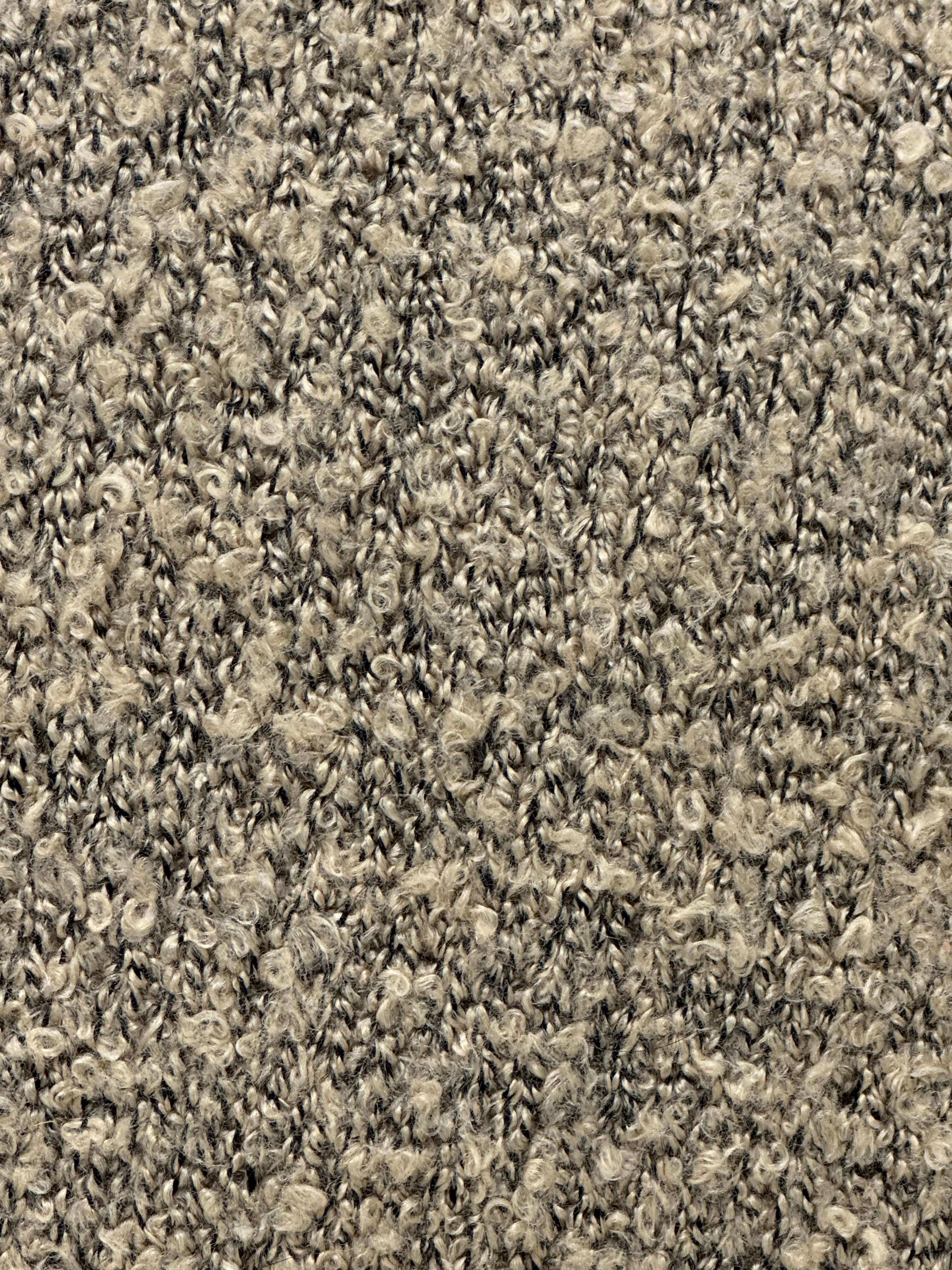 NICOLE MILLER Taupe Woven Textured 18" Pillow