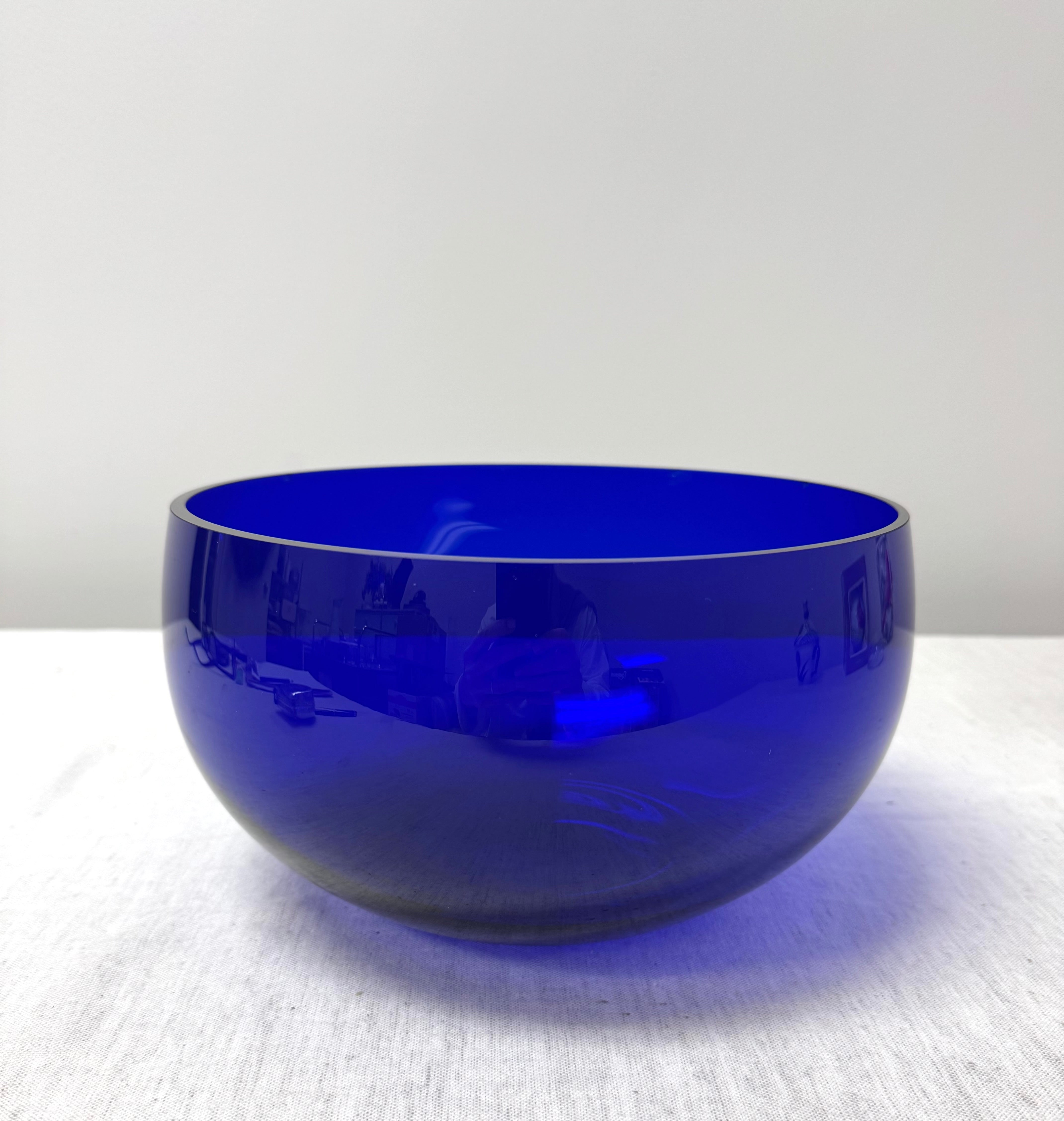 Cobalt Blue 9-1/2" Glass Bowl