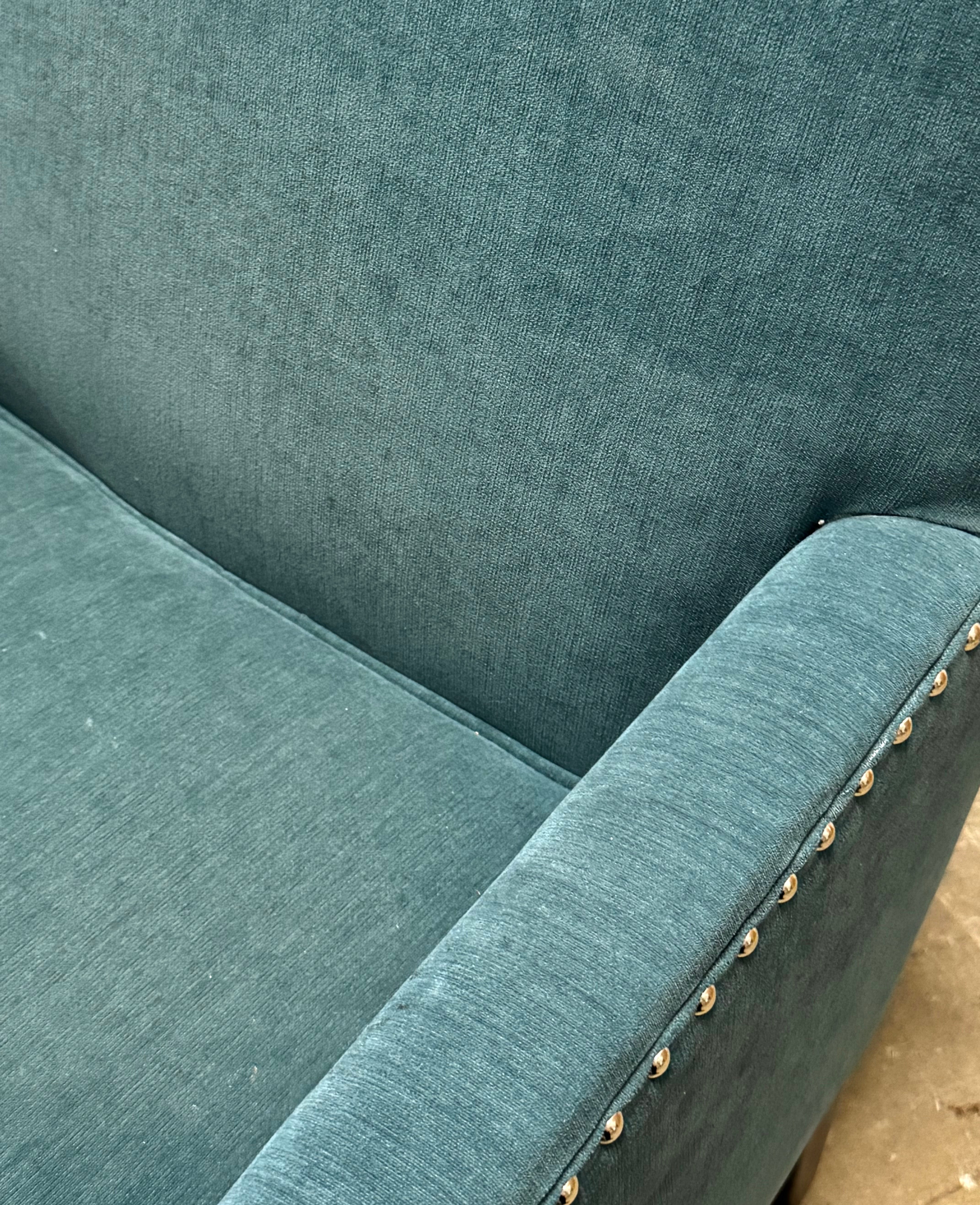 Teal Chair with Nailhead Trim