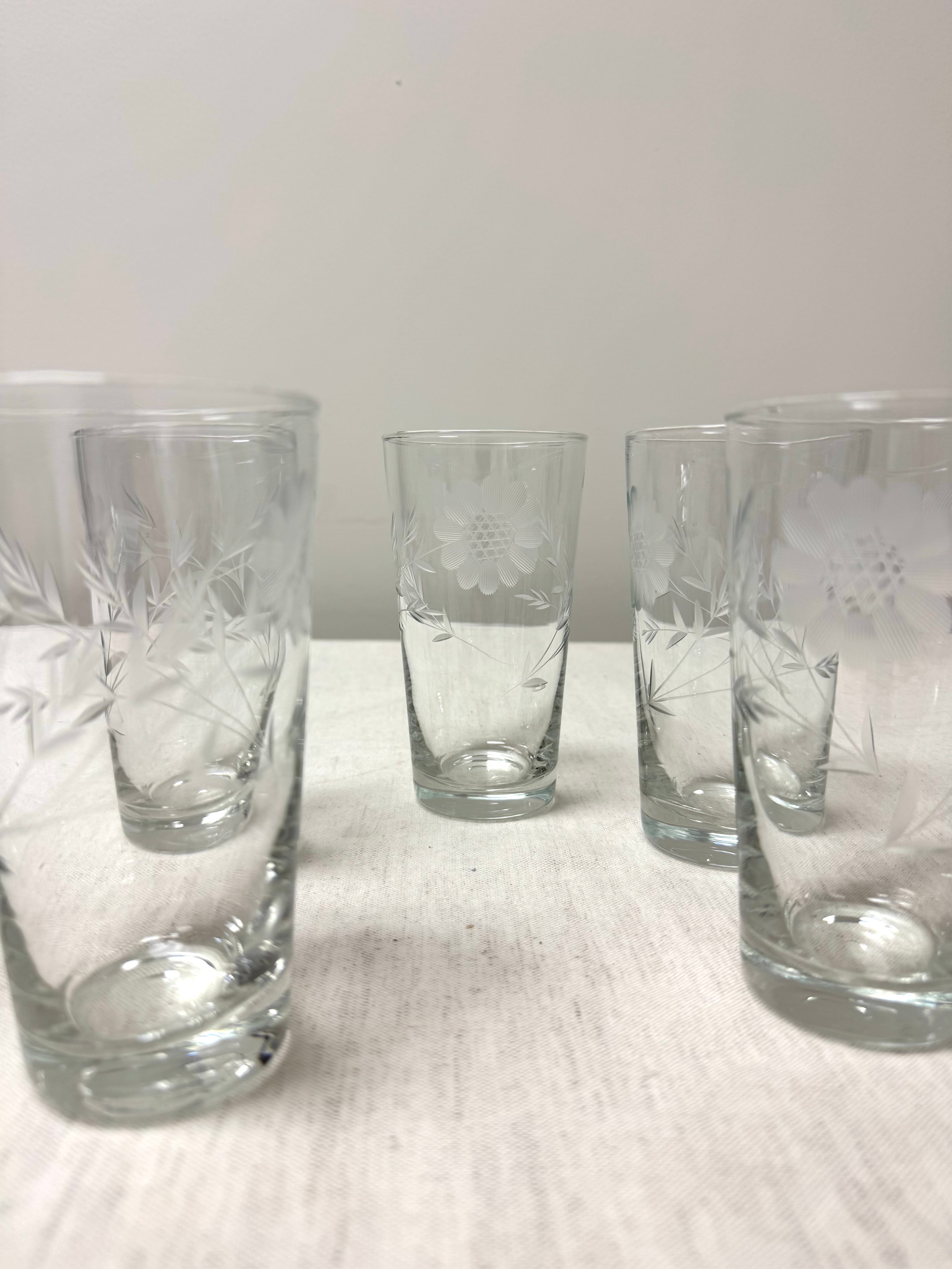Cornflower Juice Glasses Set of 5