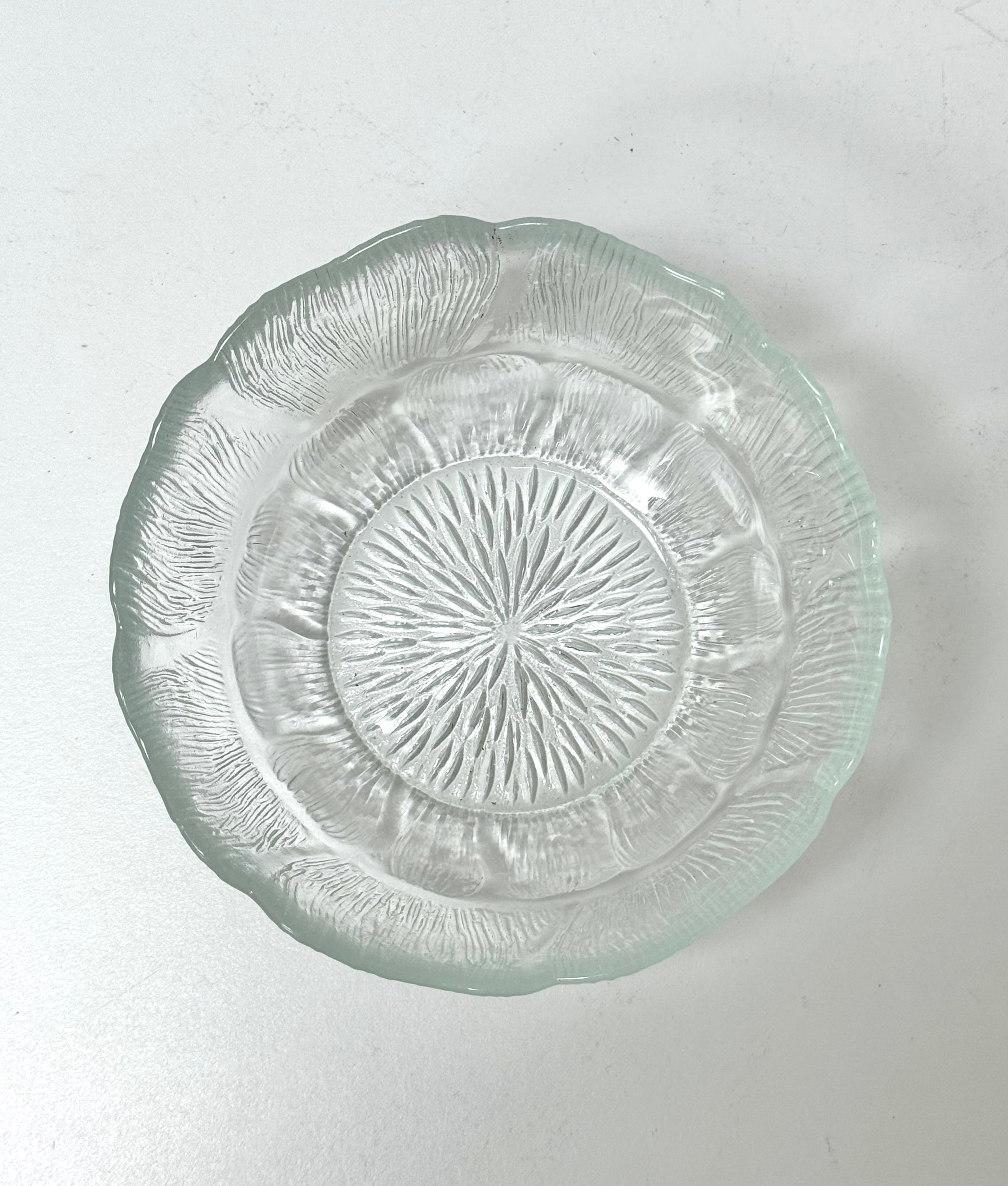Vintage 'Fleur' Glass Fruit Bowls Set of 5