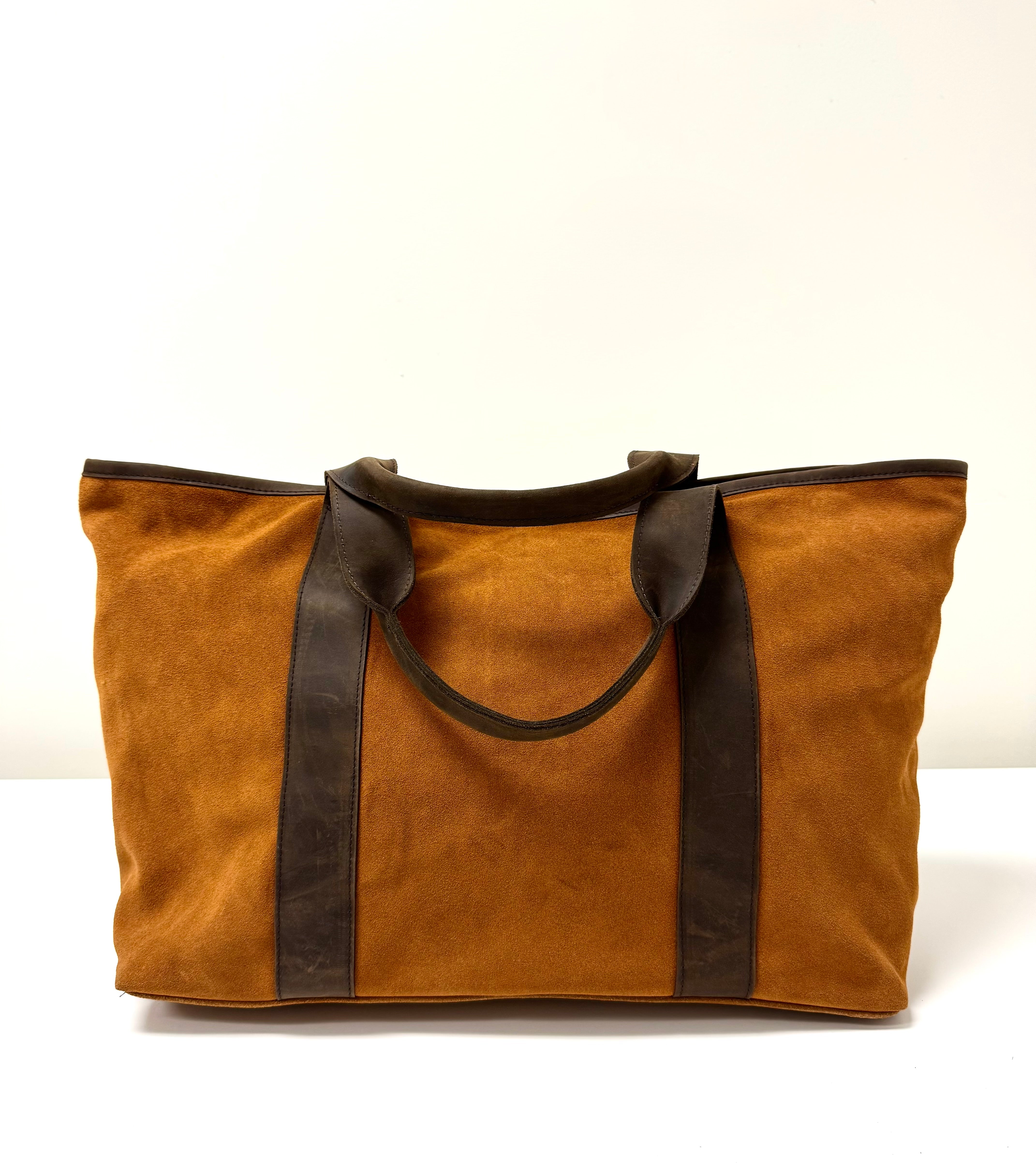 Toffee Suede Tote