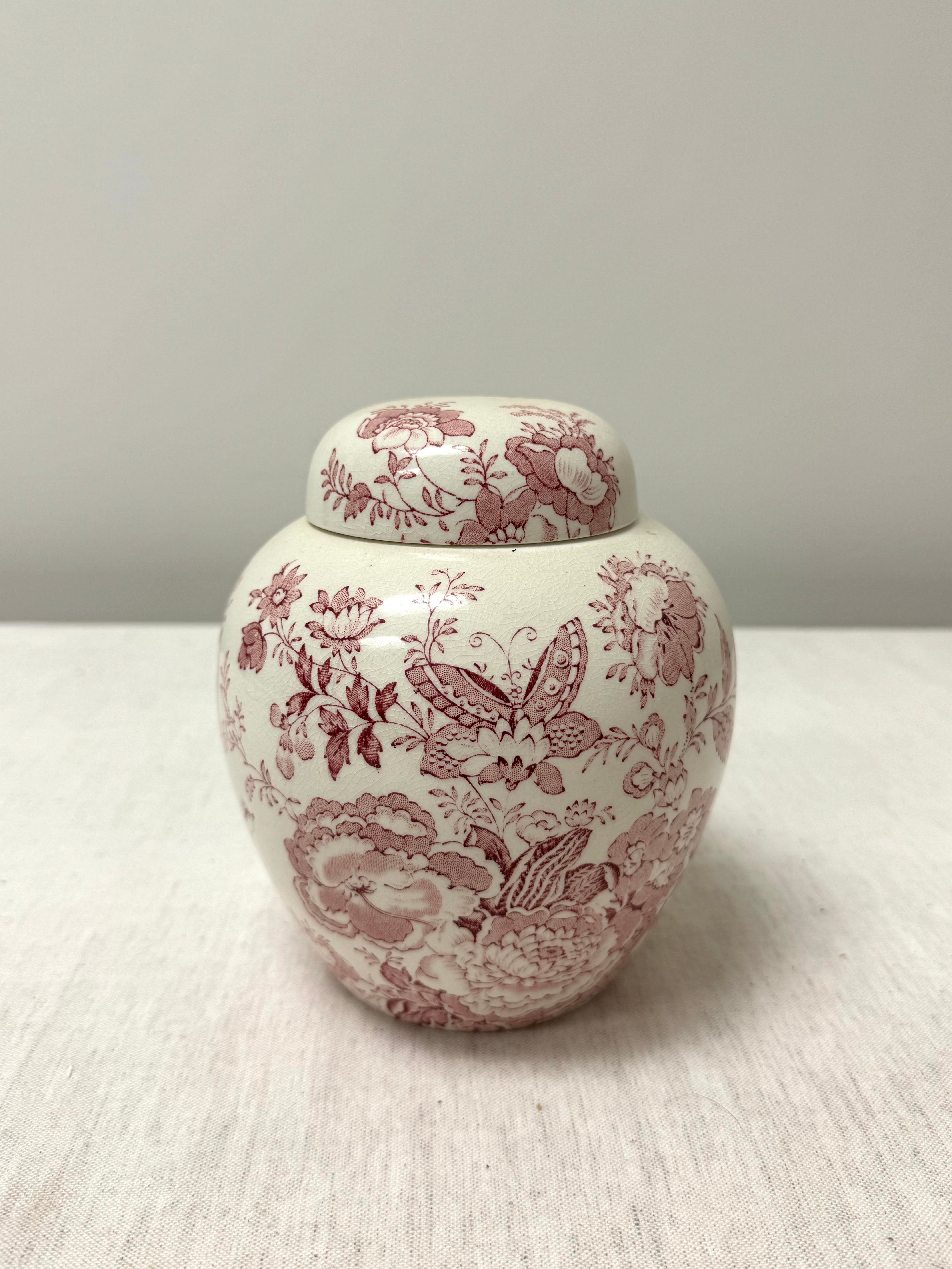 Vintage NEWCASTLE 'Maling' Red Ginger Jar