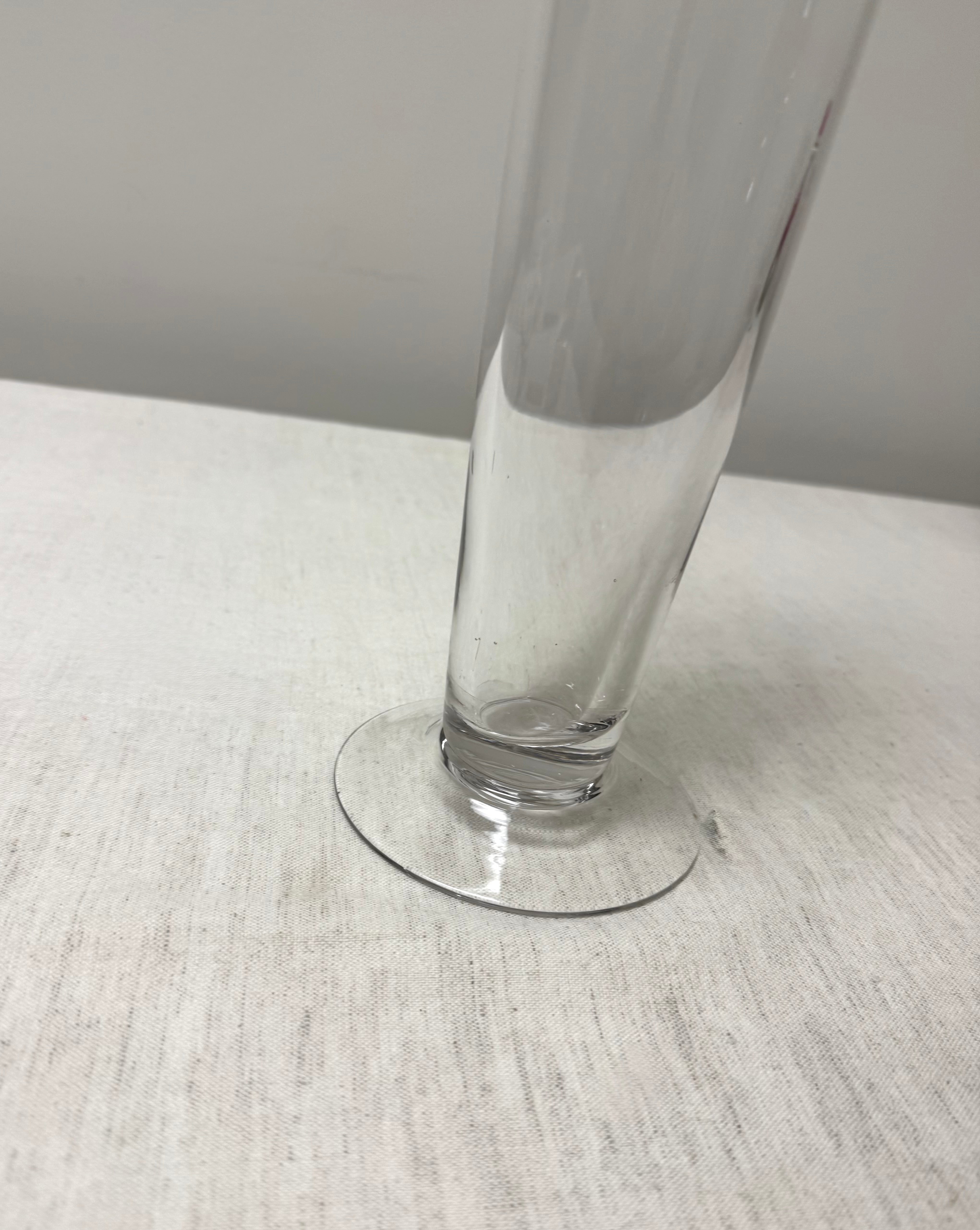 Clear Glass 24" Trumpet Vase