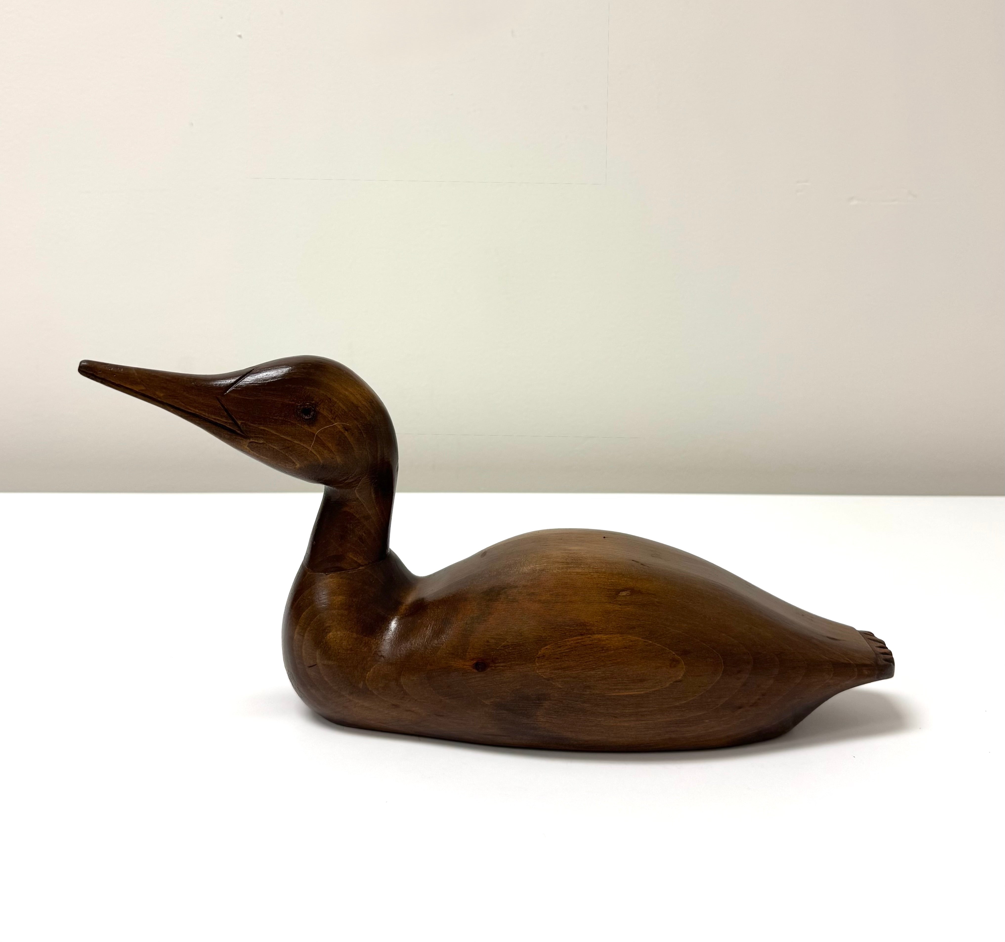 Vintage Hand-carved Loon Decoy