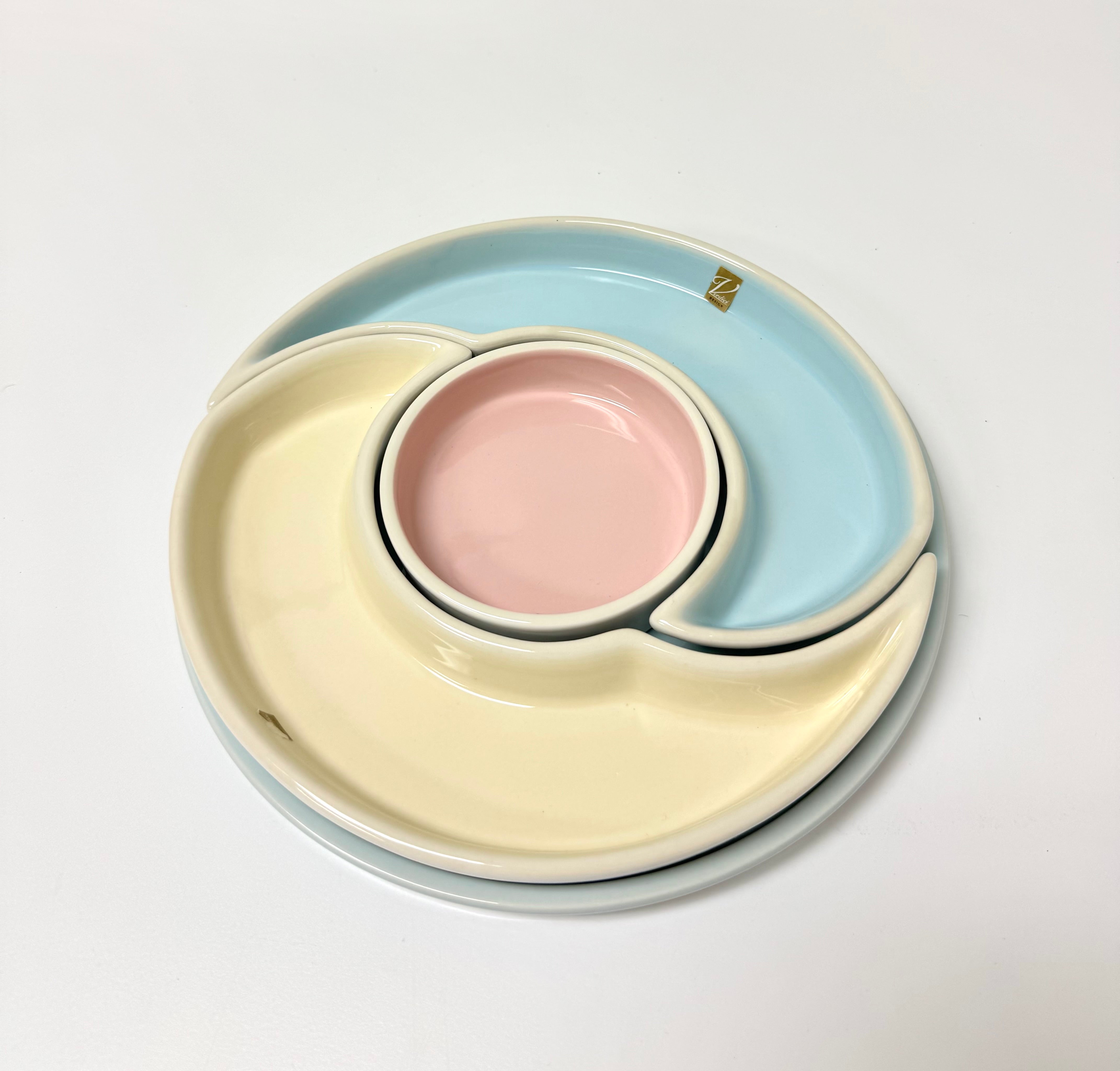 Pastel Ceramic Nested Serving Set