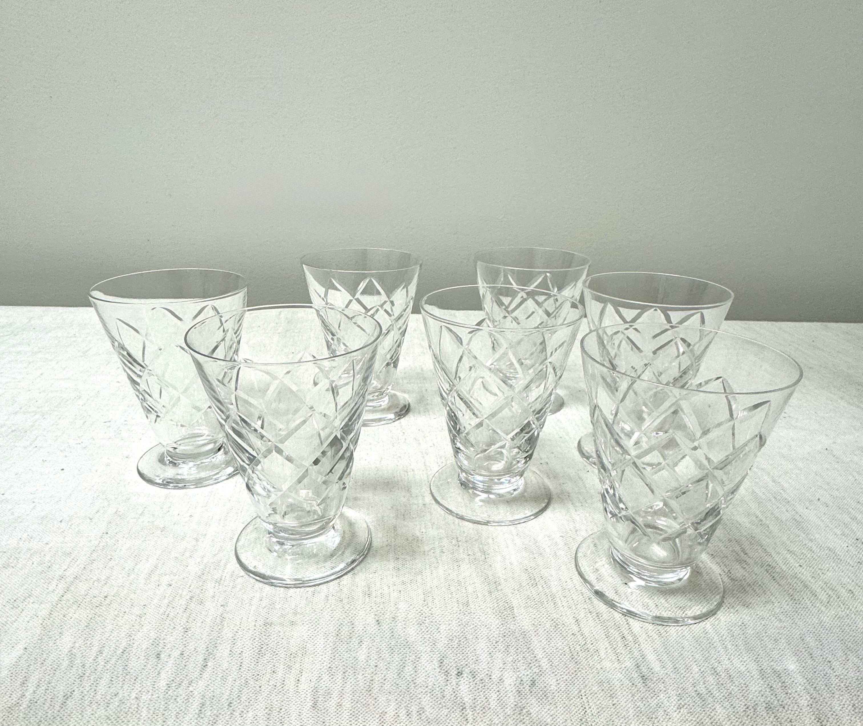 Edinburgh Crystal Juice Glasses Set of 7