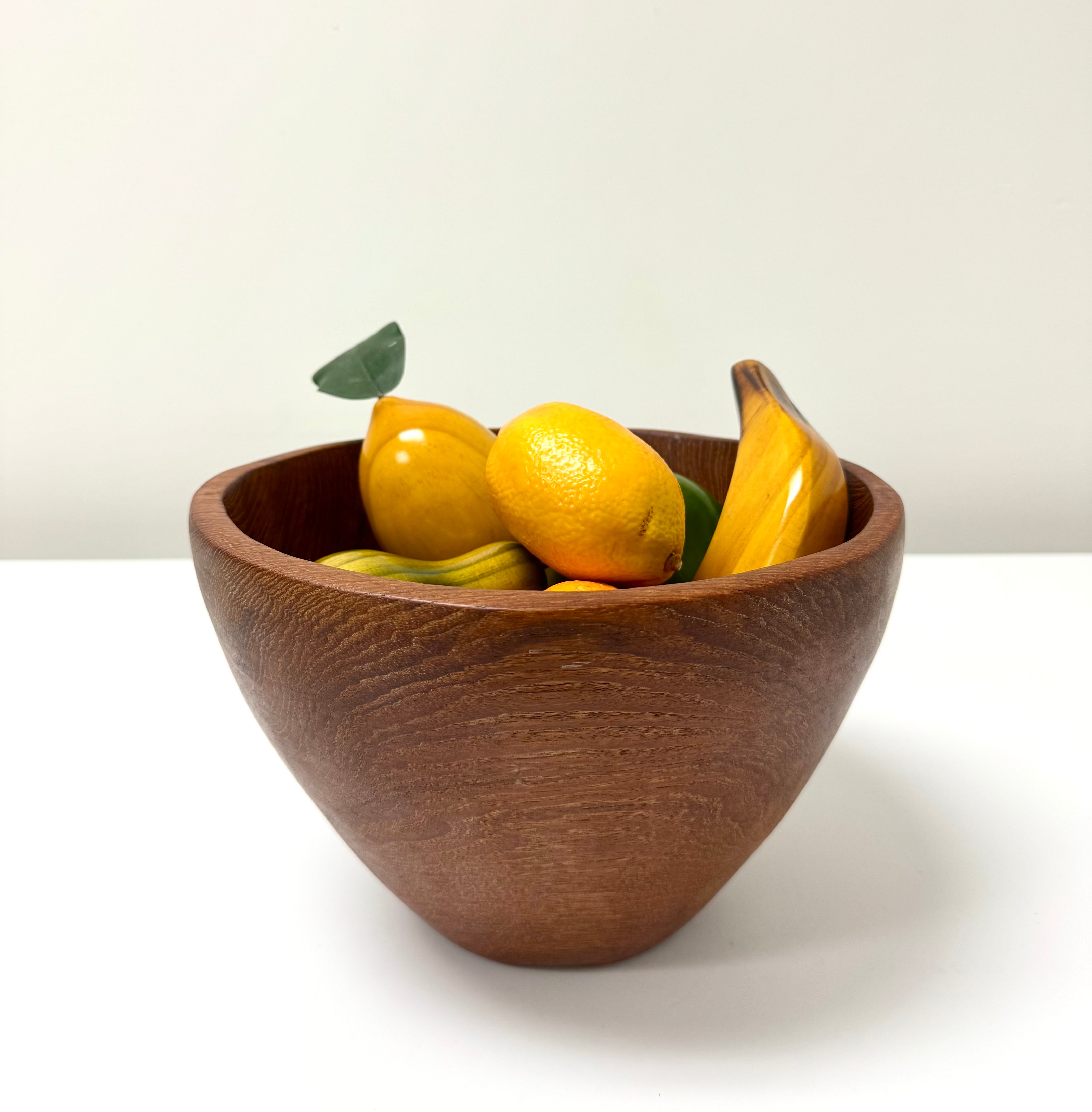 Vintage Wooden Fruit Bowl