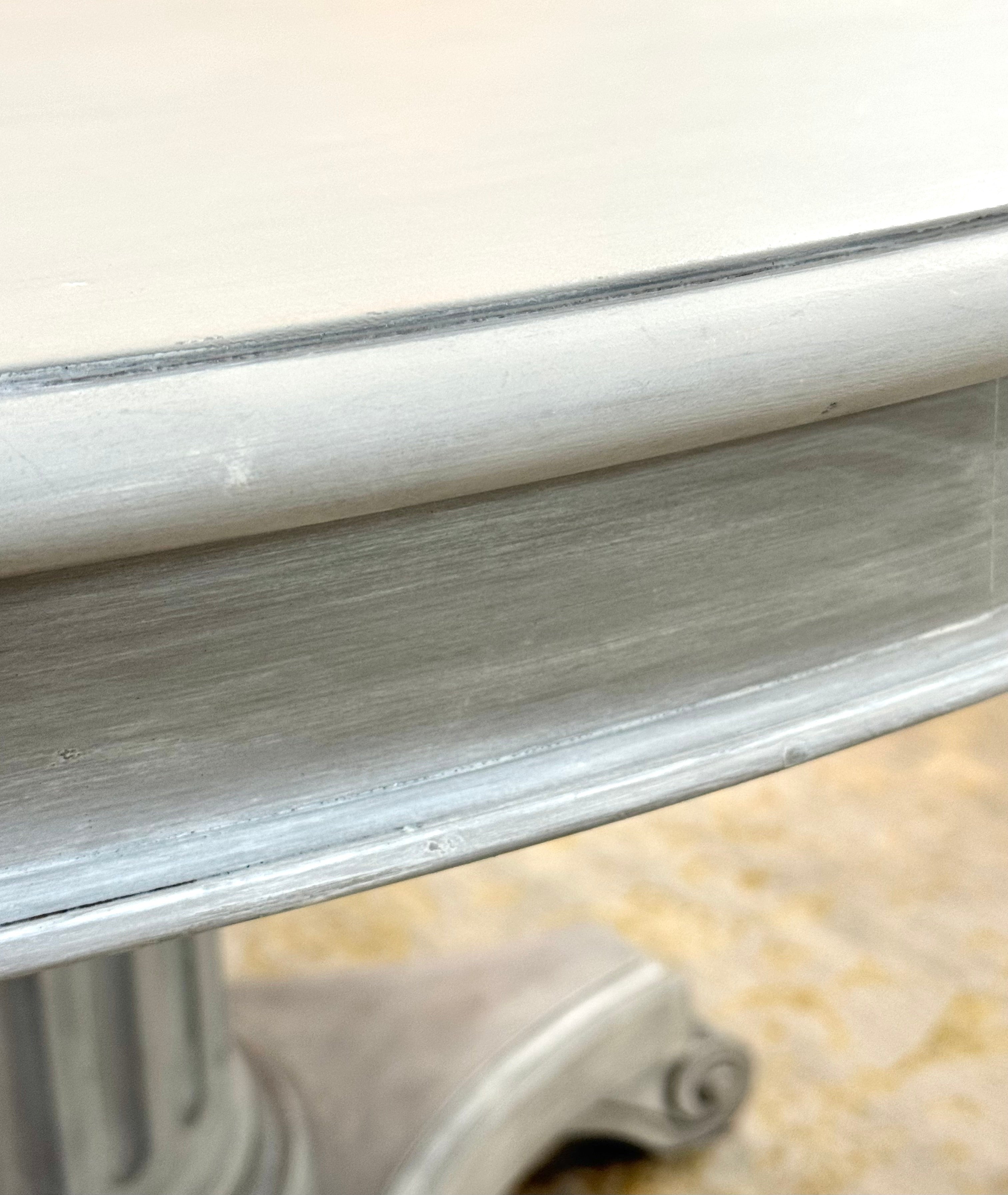 ETHAN ALLEN Weathered Gray 60" Pedestal Table