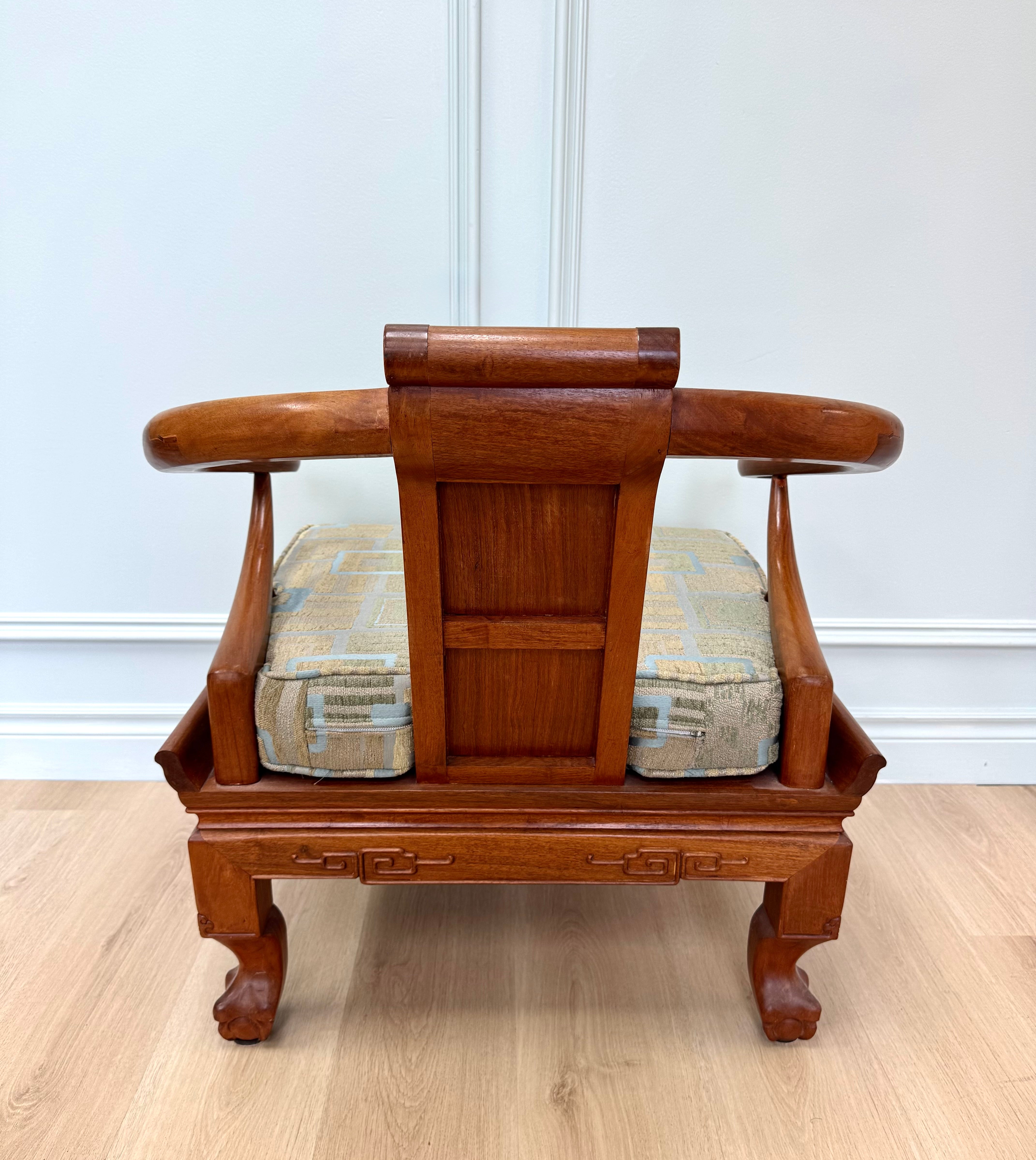 Mid-century Asian Horseshoe-back Chair