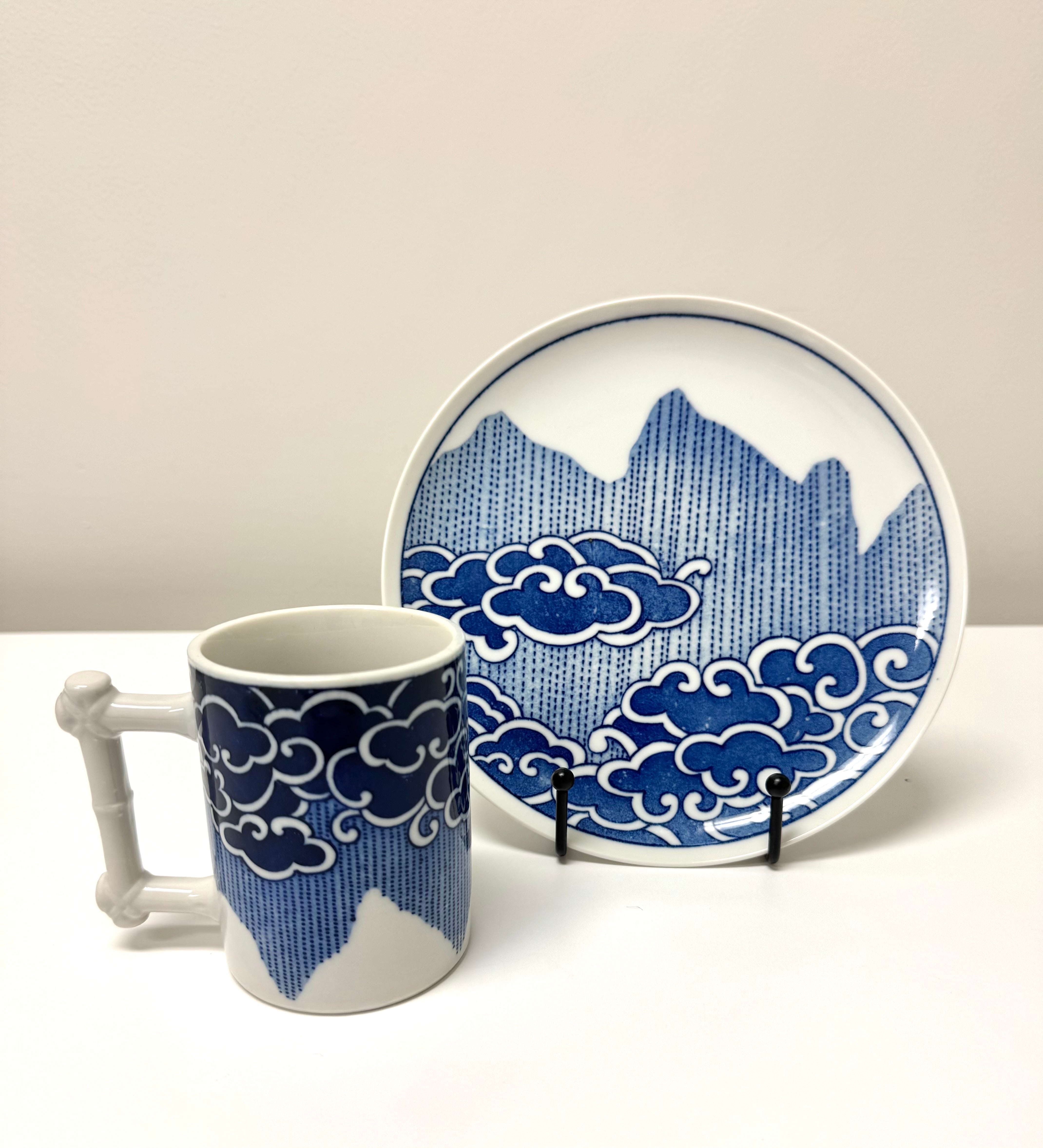 Vintage NANCY GETZ Plates & Mugs Set for 11